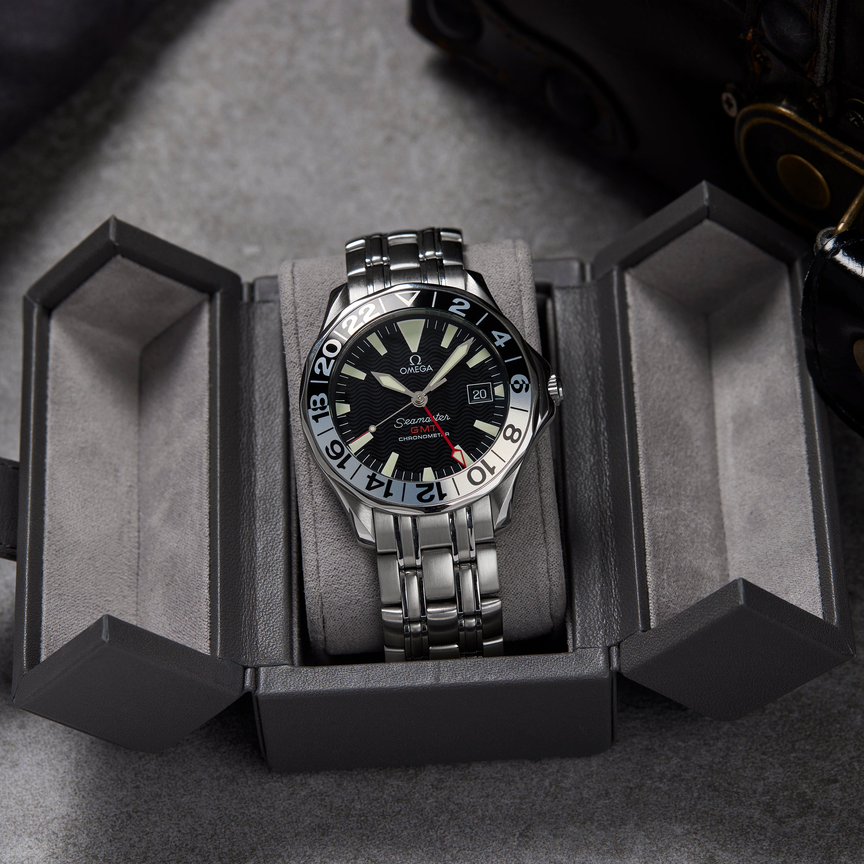 Omega seamaster 300m gmt 50th anniversary new arrivals