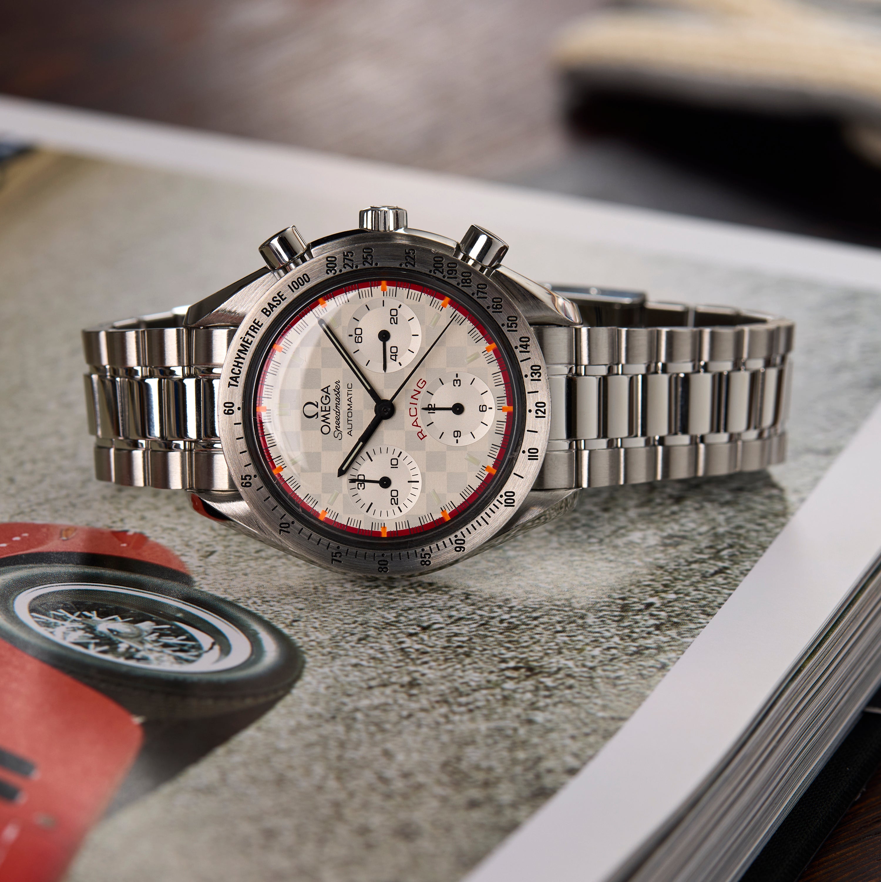 Omega speedmaster schumacher racing limited edition hotsell