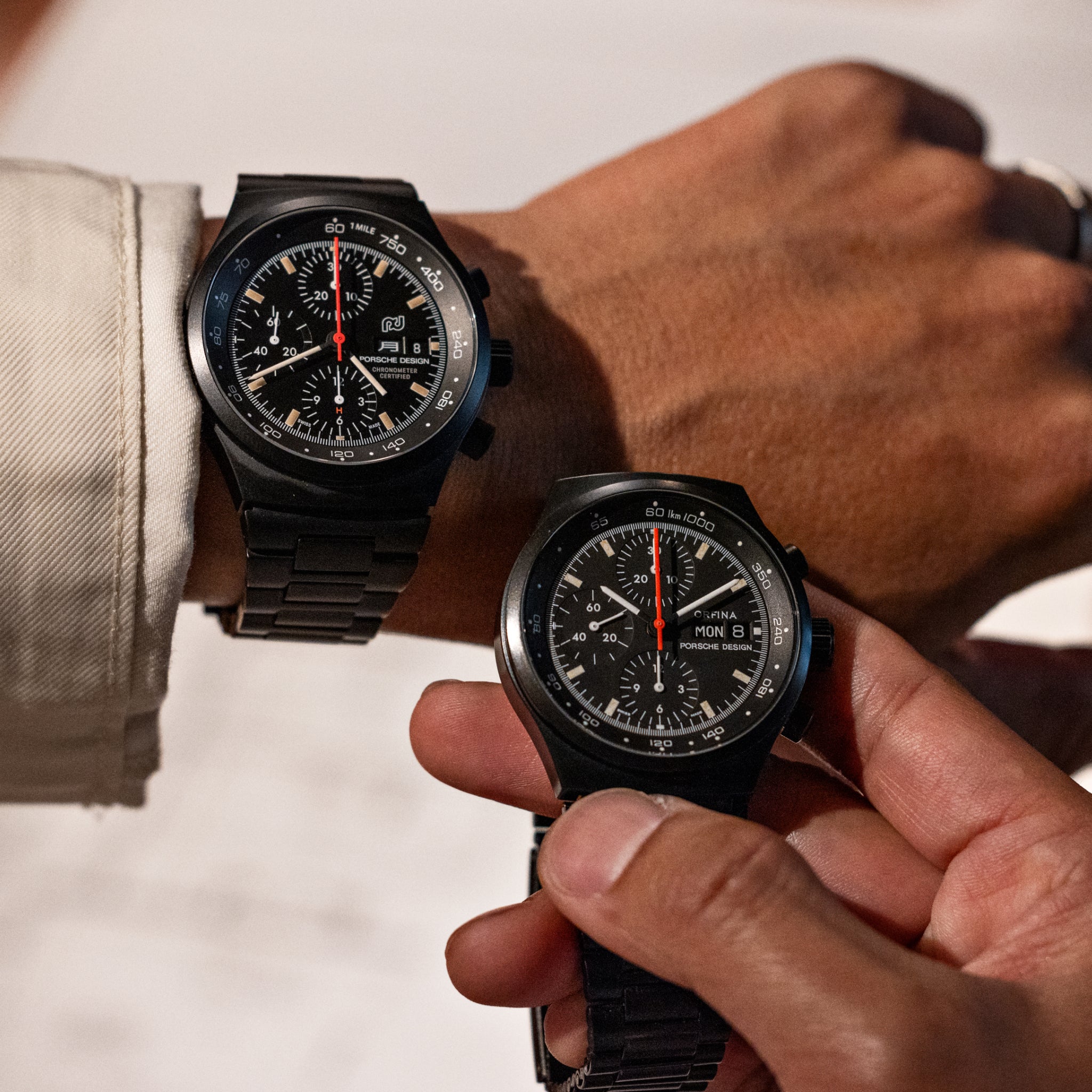 Set Chronograph 1 - All Black Numbered Edition with Textile