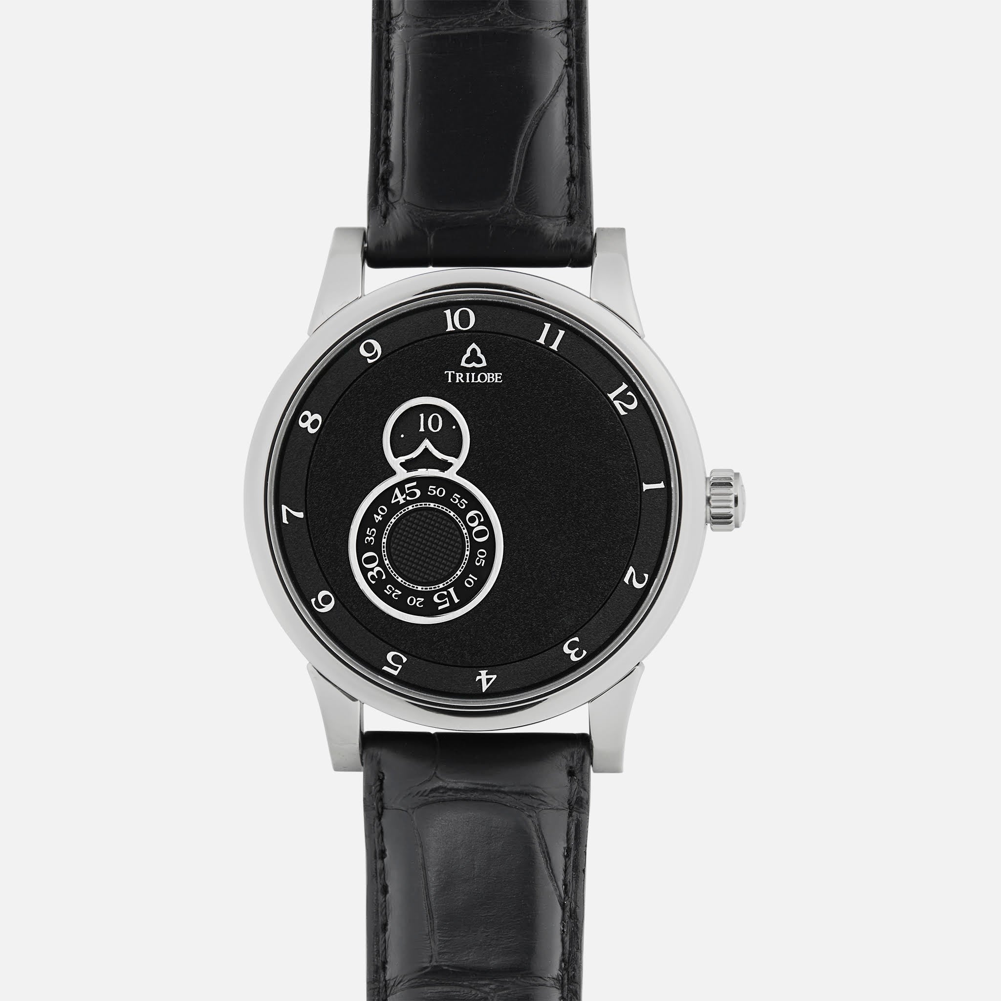 TRILOBENuit Fantastique 40mm With Grained Black Dial in Titanium
