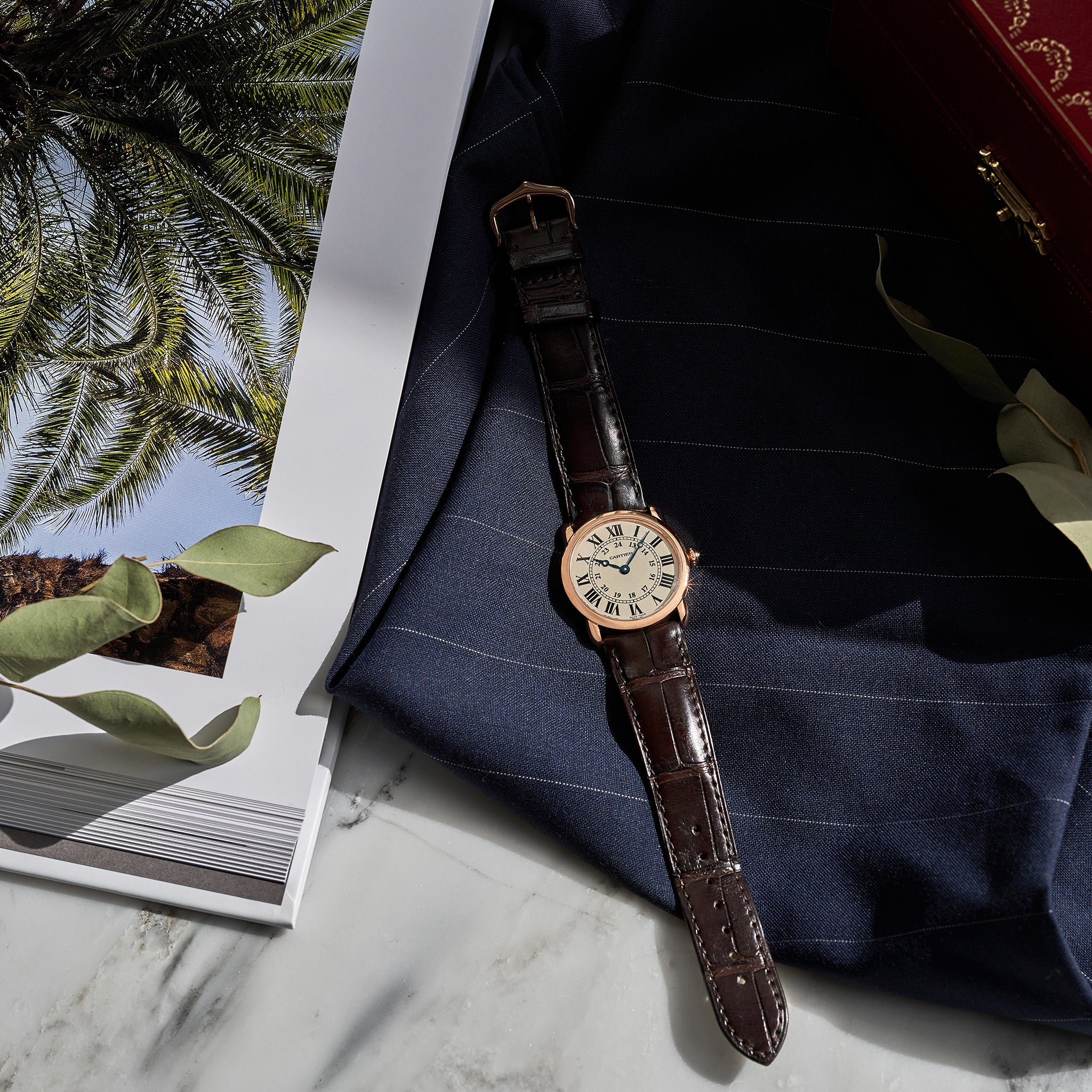 Cartier Ronde Louis Cartier W6800151 In 18k Rose Gold