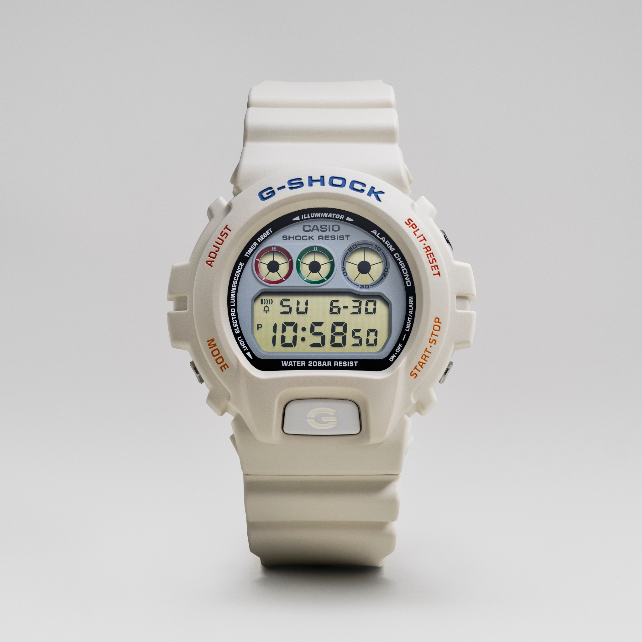 G shock dw 6900 white clearance