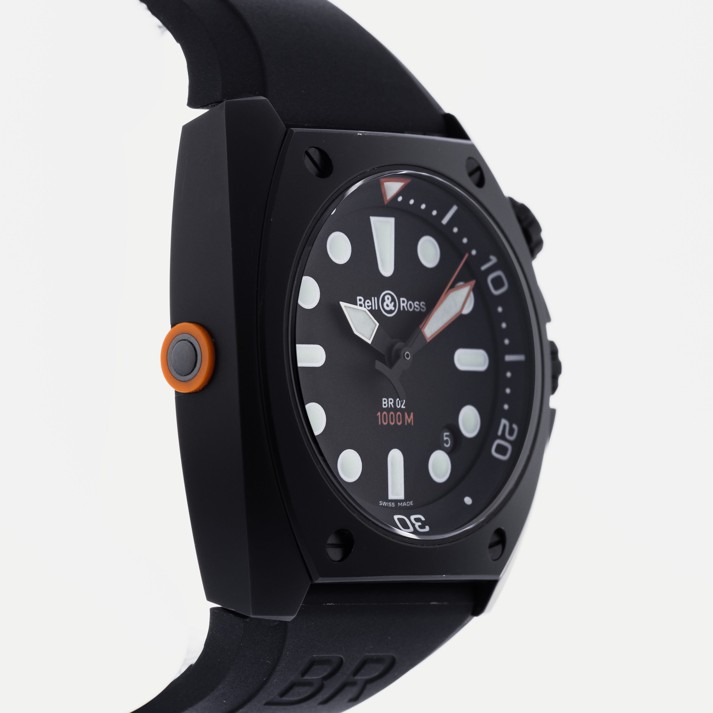 Bell & Ross BR 02 ブラックダイバーズウォッチ BR 02-92 PRO DIAL
