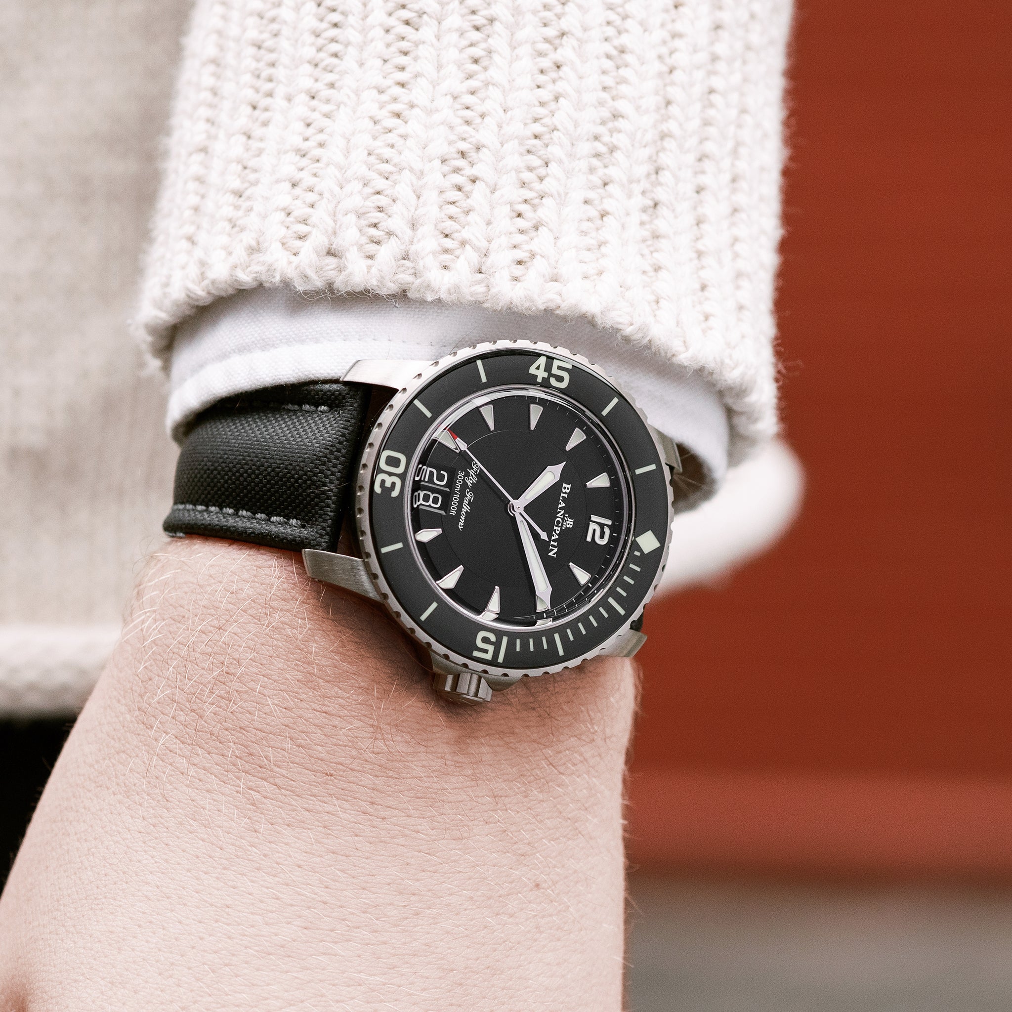 blancpain fifty fathoms strap