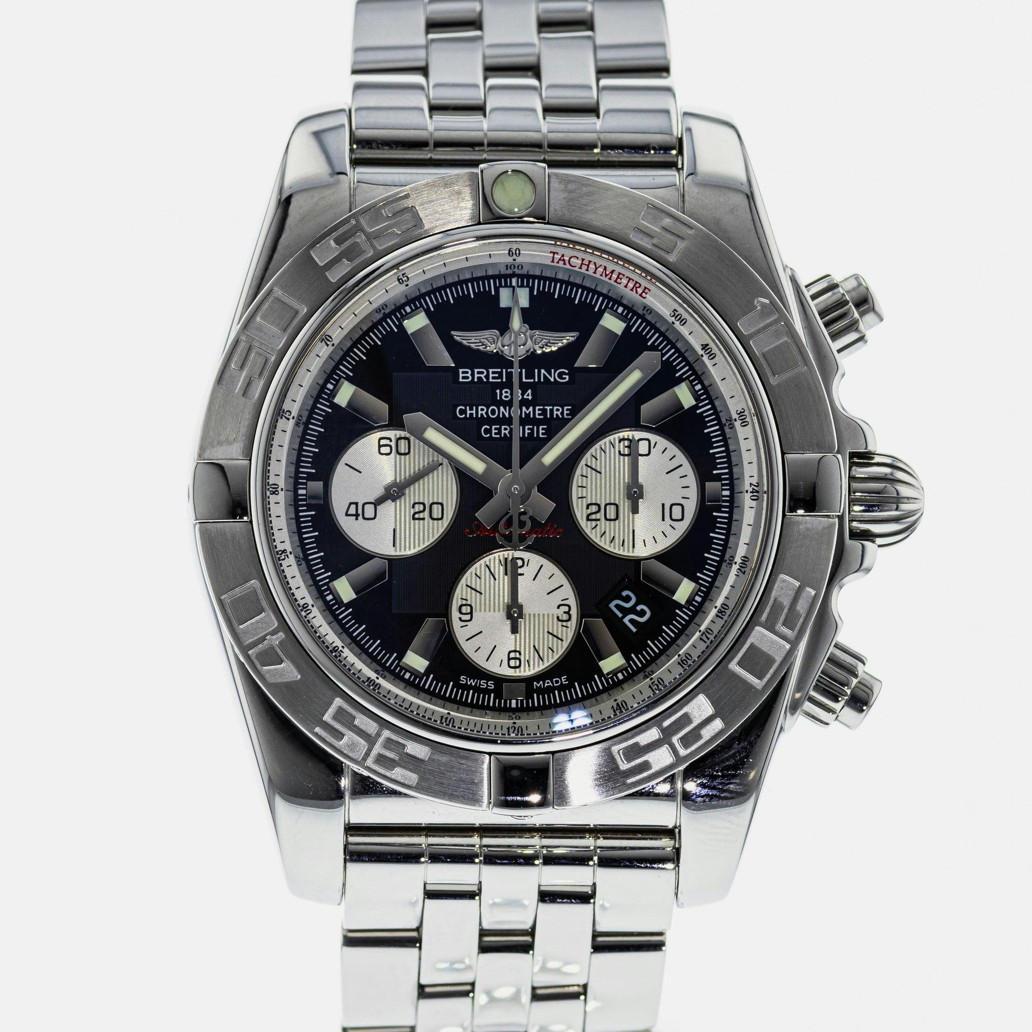 Breitling Chronomat AB0110 Deep Blue Dial. Satin. - Rolex Forums - Rolex  Watch Forum