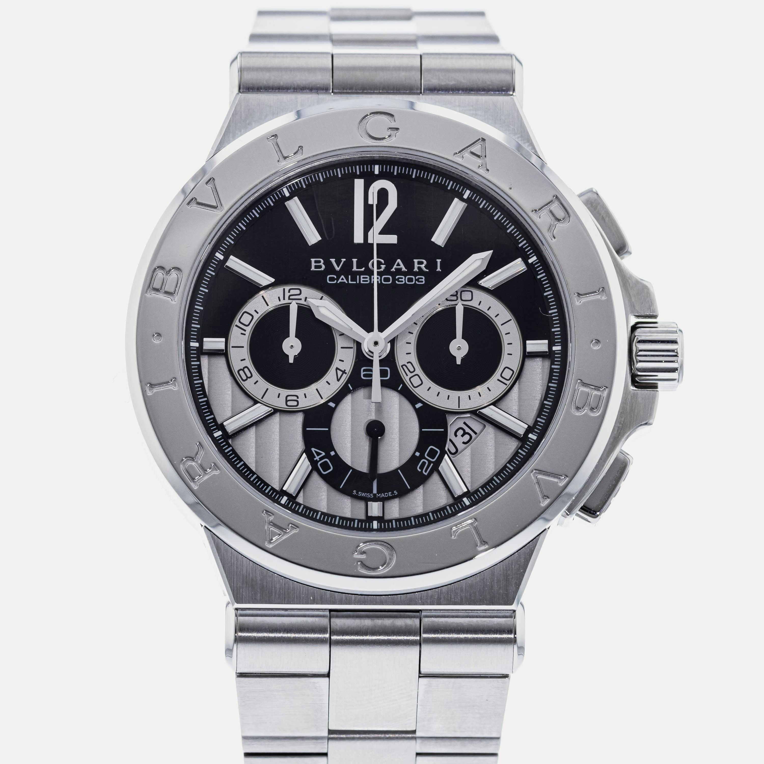 時計 Diagono Chronograph DG42S Bulgari Diagono Calibro 303 Chronograph DG 42 S CH – HODINKEE Shop