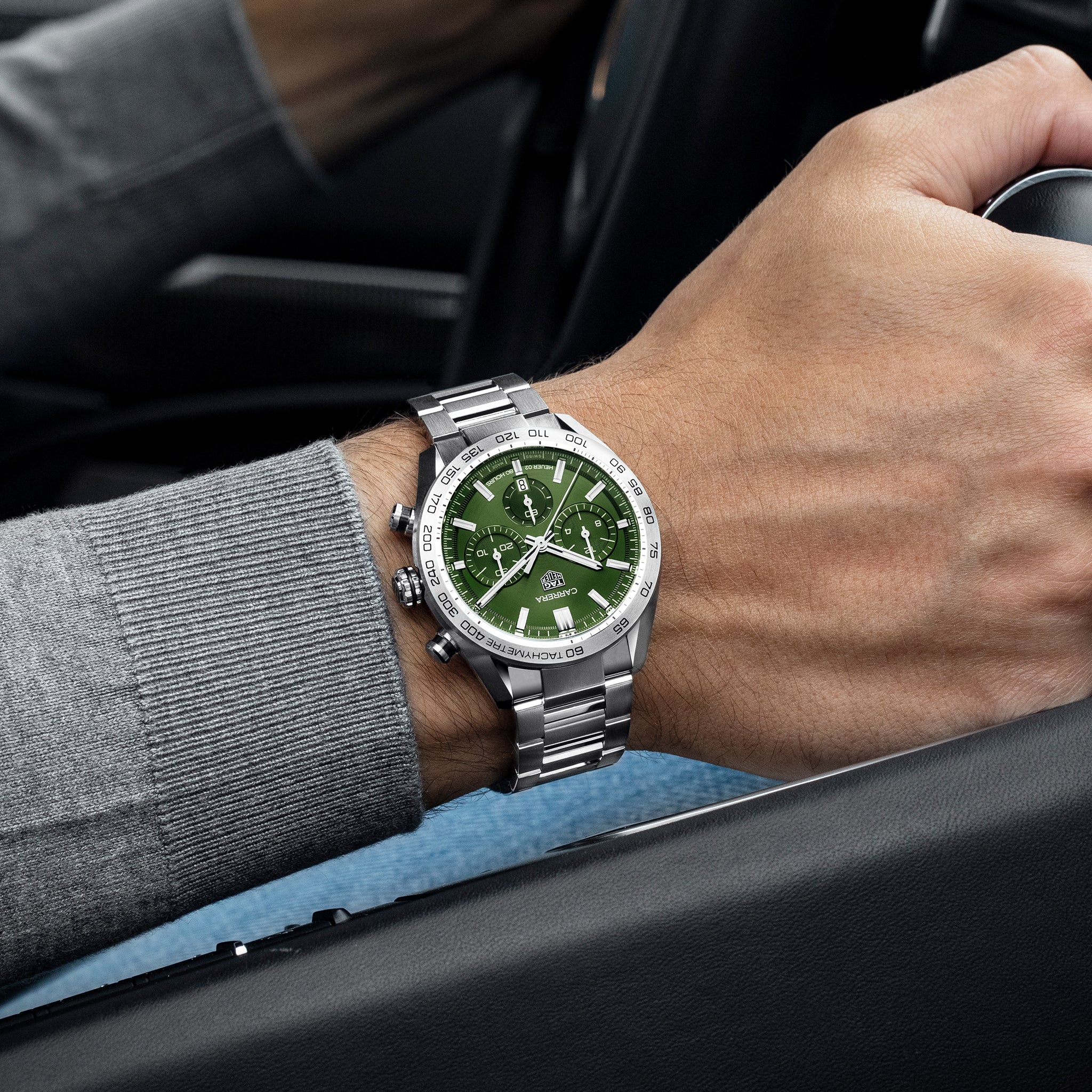 tag heuer green dial