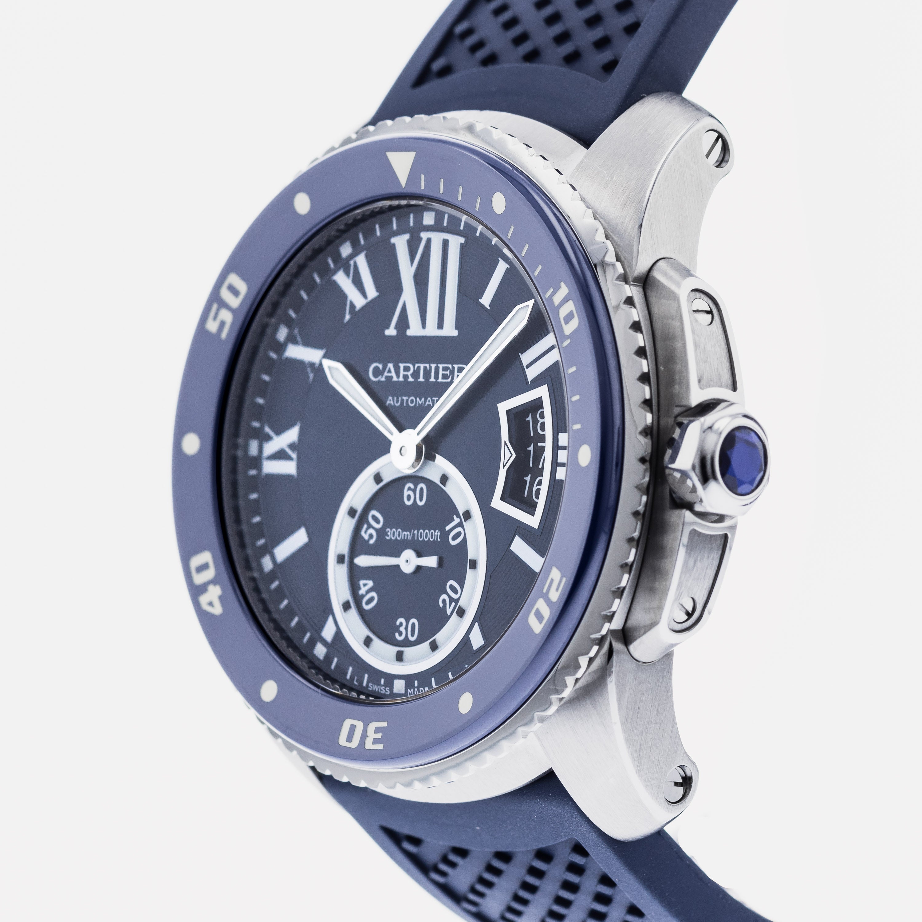 Cartier Calibre De Cartier Diver - Black Roman Numeral Dial