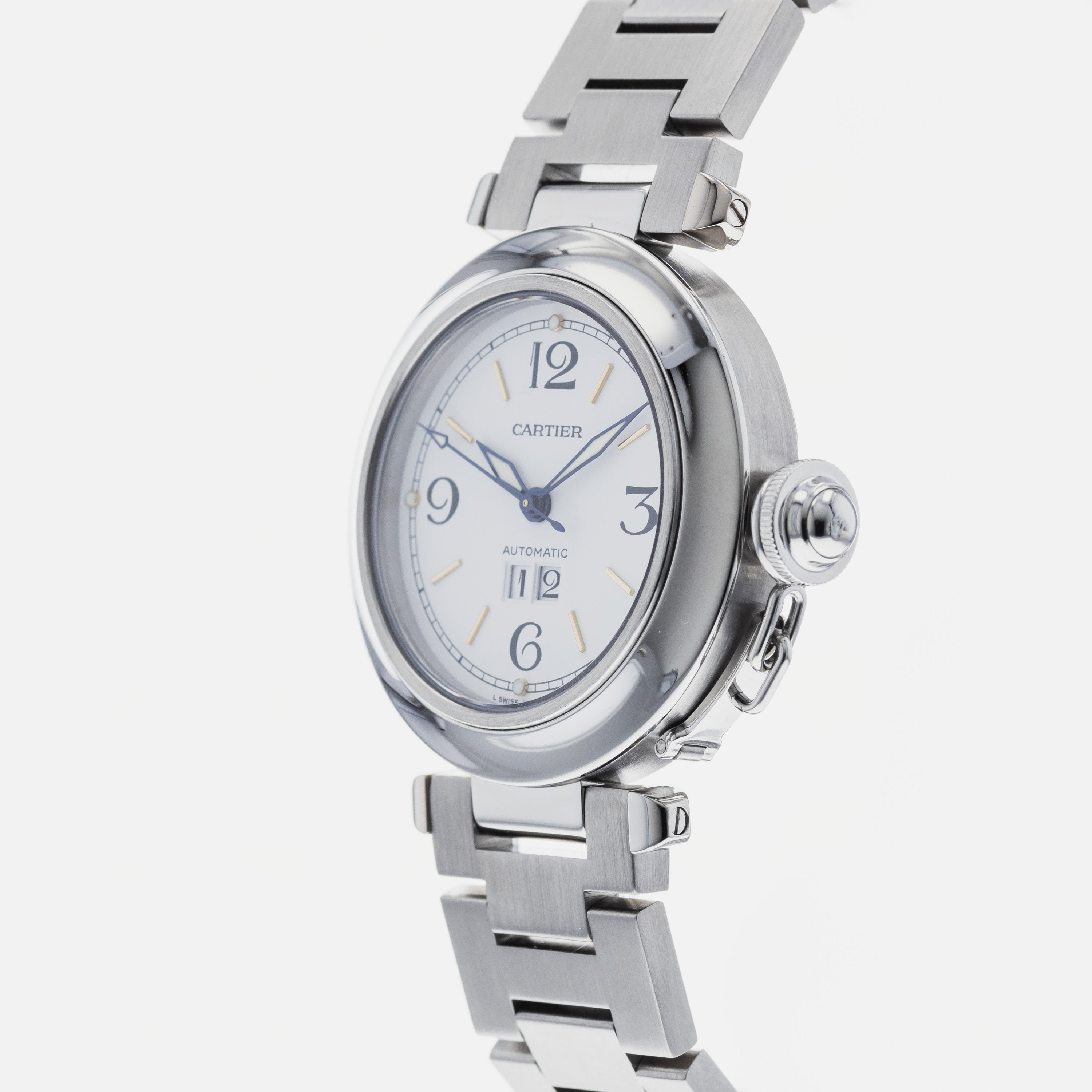 【rnshw】CARTIER カルティエ W31044M7 パシャC カルティエ / CARTIER パシャC ビッグデイト W31044M7 ホワイト