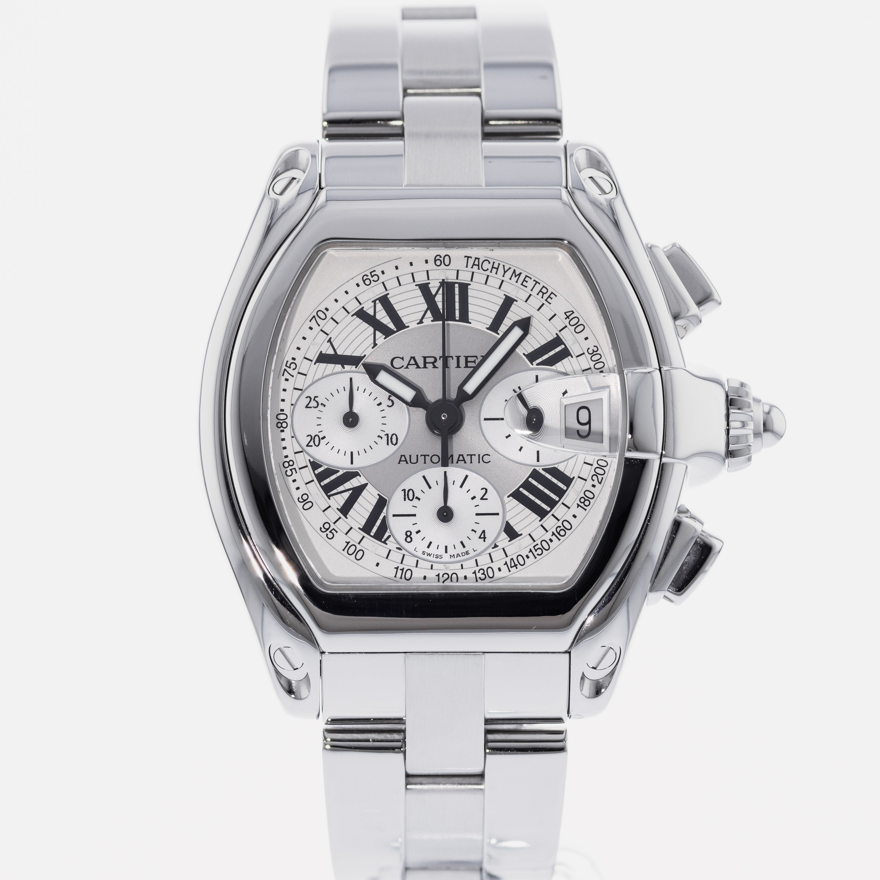 Cartier Roadster Chronograph XL W62006X6 – HODINKEE Shop Cartier Roadster Chronograph XL W62006X6 – HODINKEE Shop