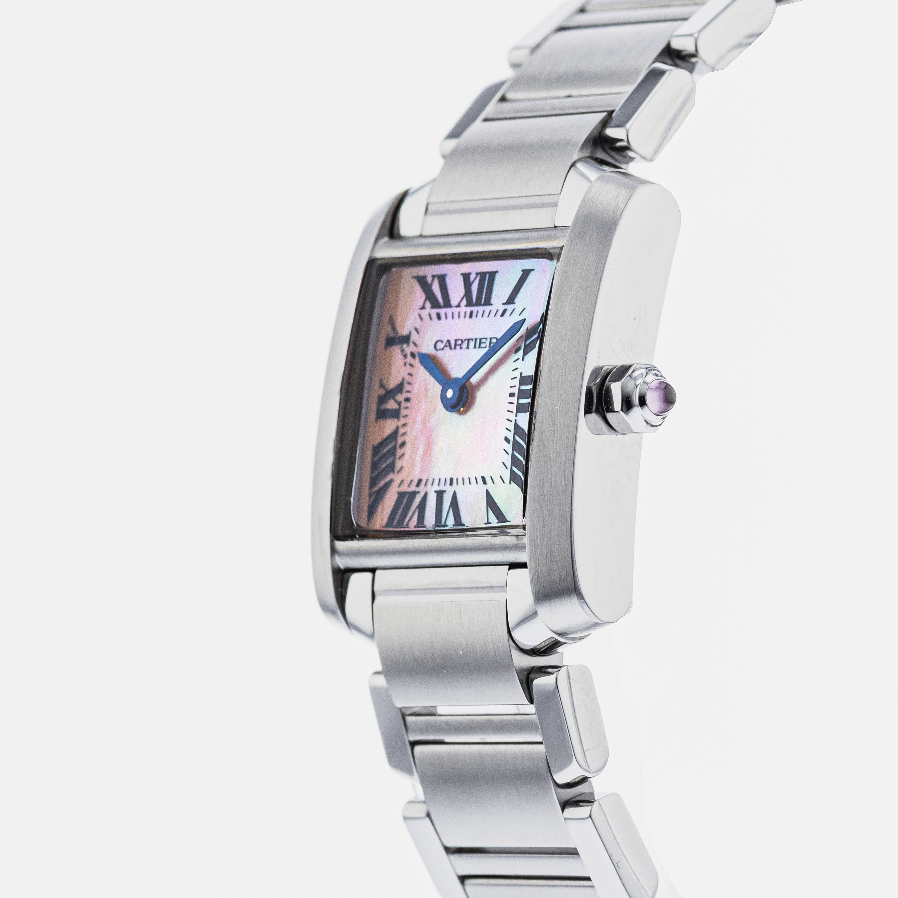Cartier Tank Francaise SM W51028Q3 2コマ Cartier Tank Francaise W51028Q3 MOP Steel Ladies Watch