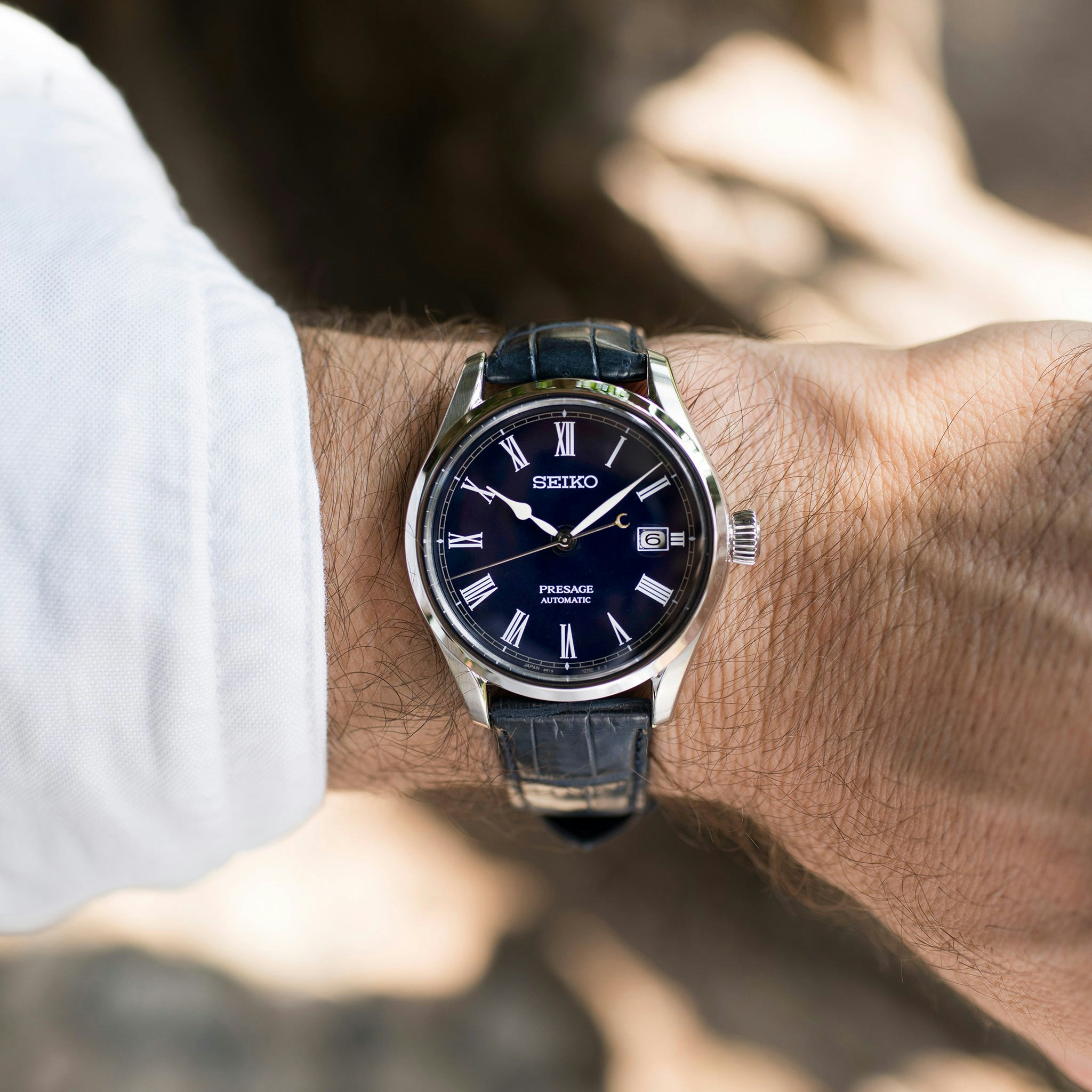 Presage Blue Enamel Limited Edition Hodinkee Shop