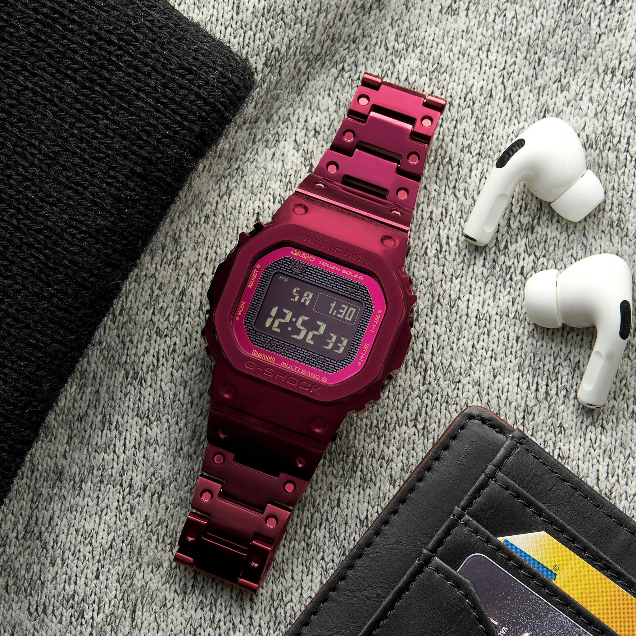 G Shock Gmwb5000rd 4 Full Metal Red Ip Coated Stainless Steel With Bracelet Hodinkee Shop G Shock Gmwb5000rd 4 Full Metal Red Ip Coated Stainless Steel With Bracelet Hodinkee Shop