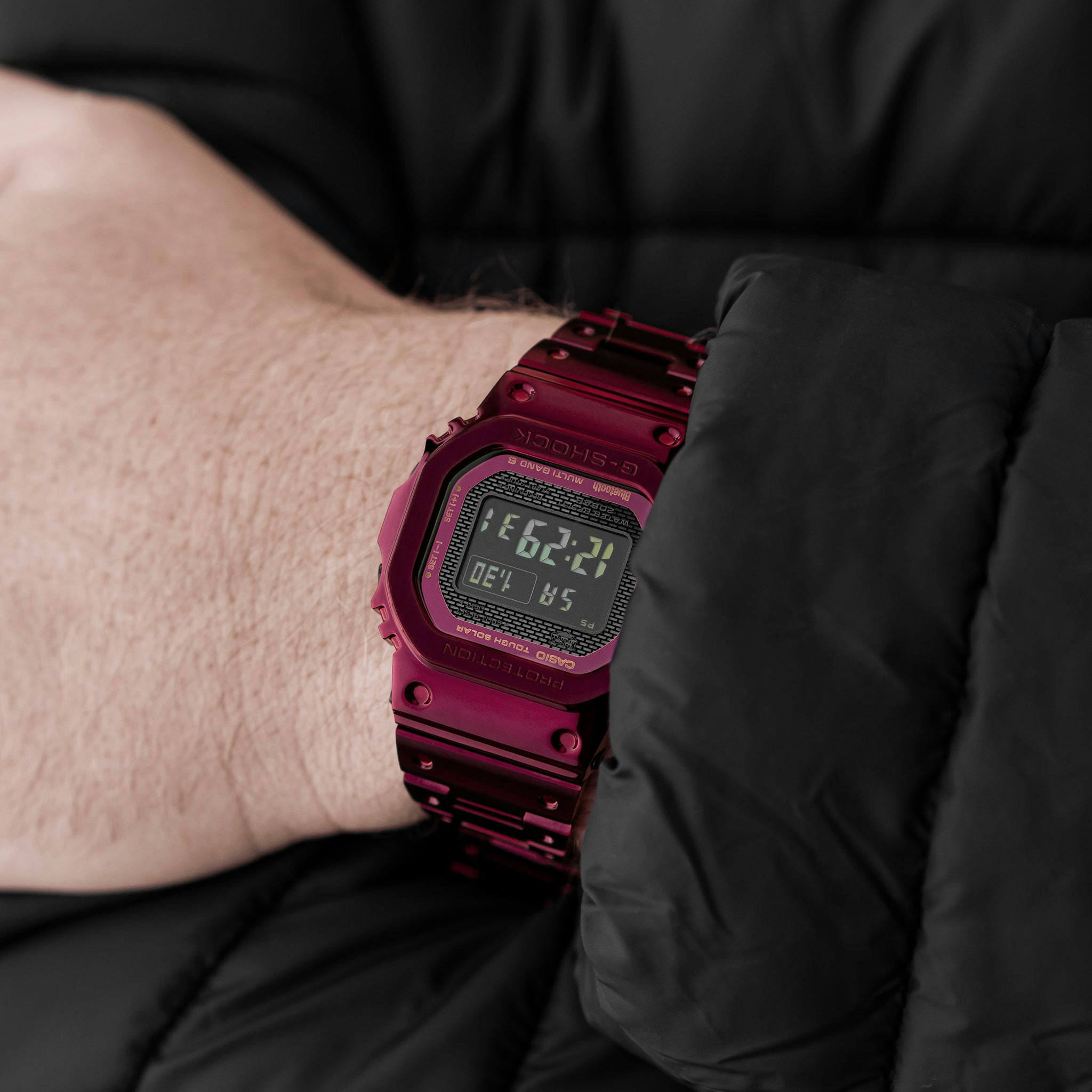 G Shock Gmwb5000rd 4 Full Metal Red Ip Coated Stainless Steel With Bracelet Hodinkee Shop G Shock Gmwb5000rd 4 Full Metal Red Ip Coated Stainless Steel With Bracelet Hodinkee Shop