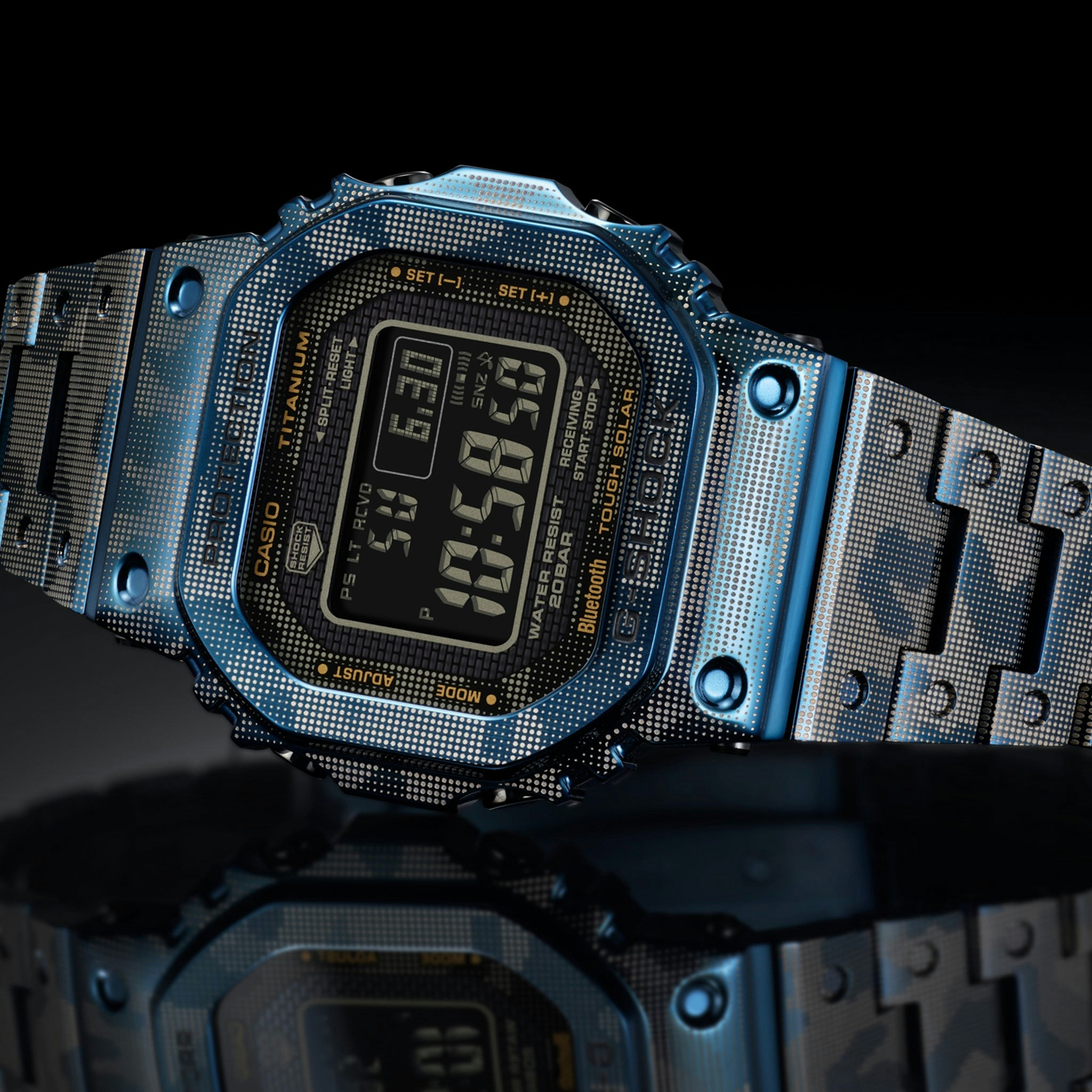 g shock bluetooth blue