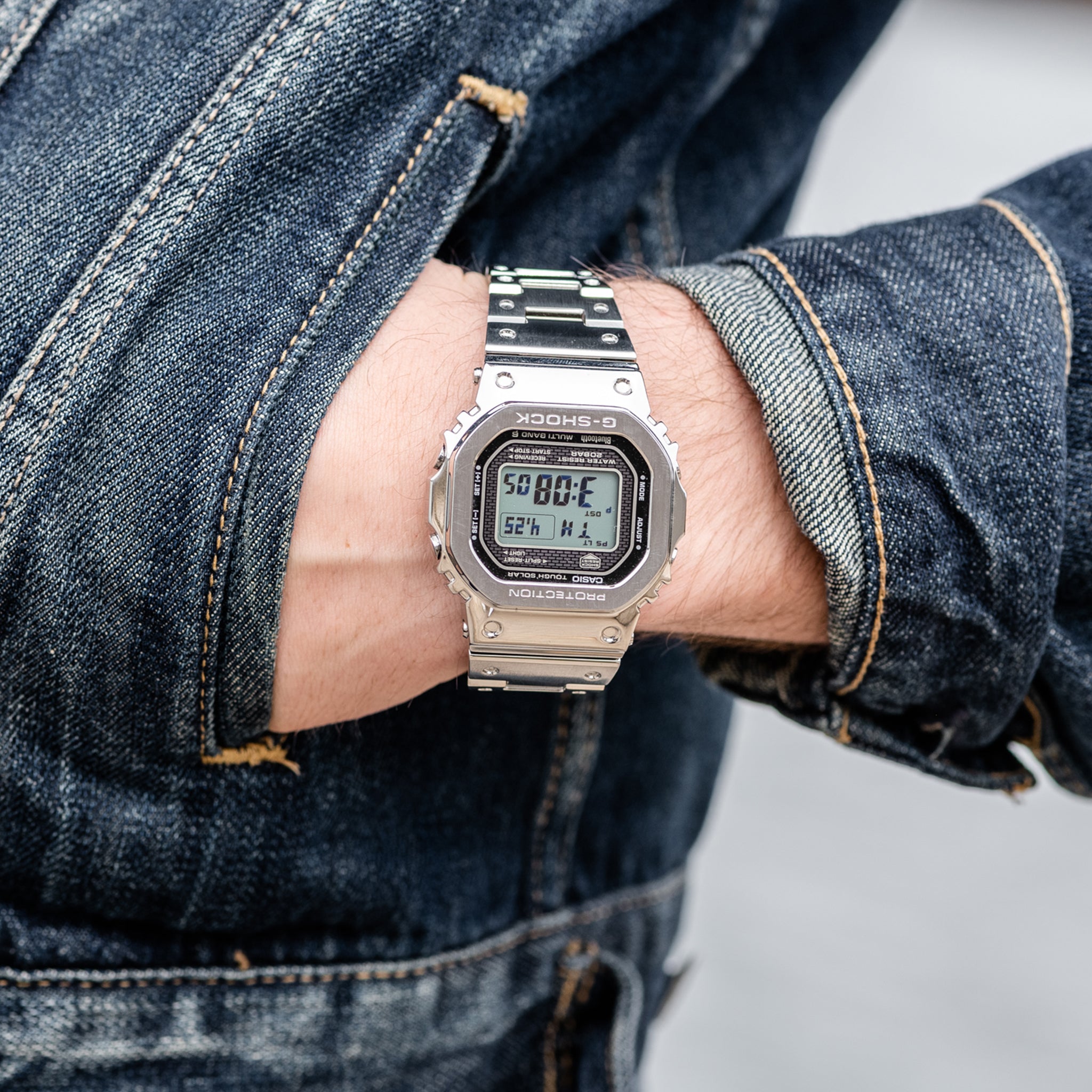 g shock watch on wrist