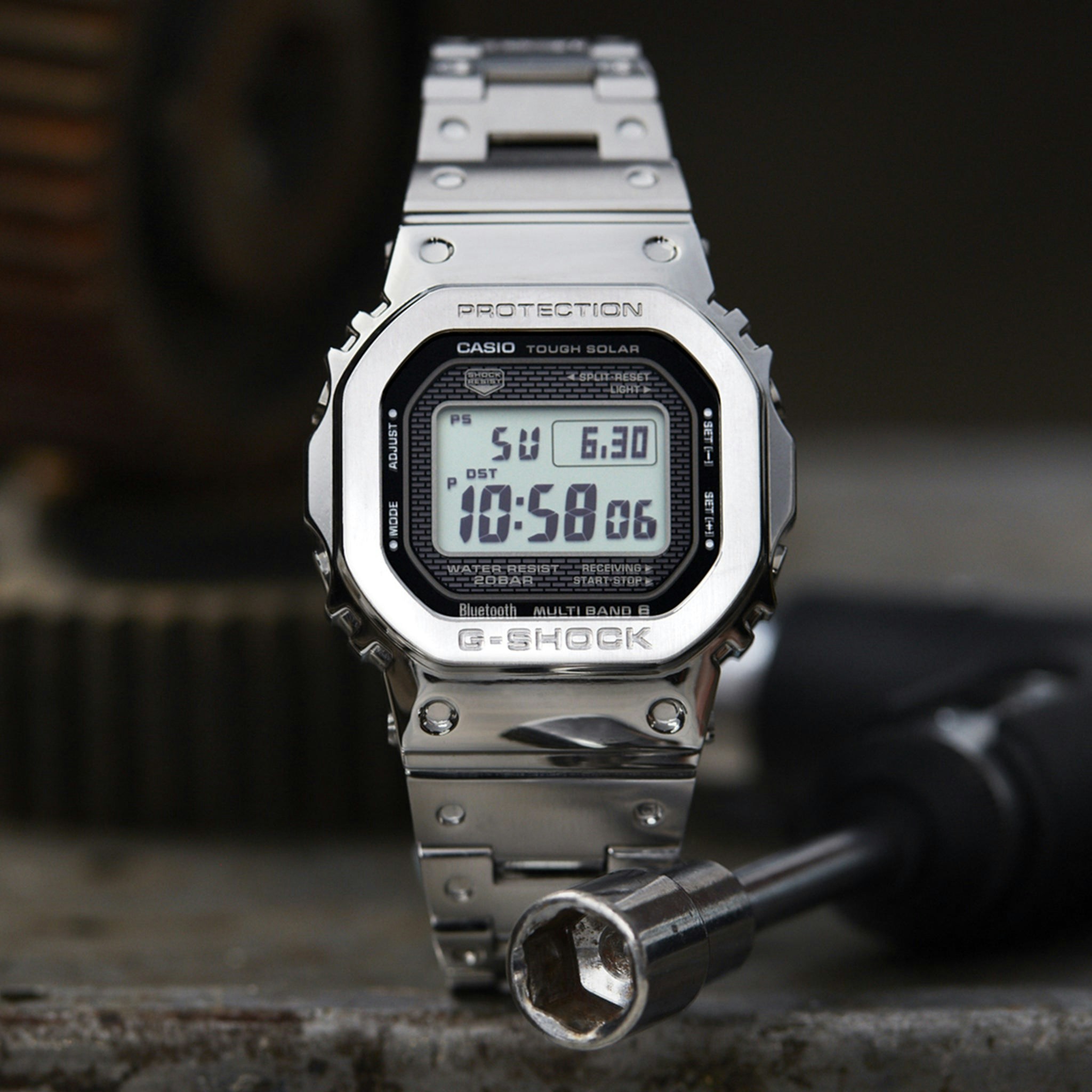 G Shock Gmwb5000d 1 Full Metal In Stainless Steel With Bracelet Hodinkee Shop