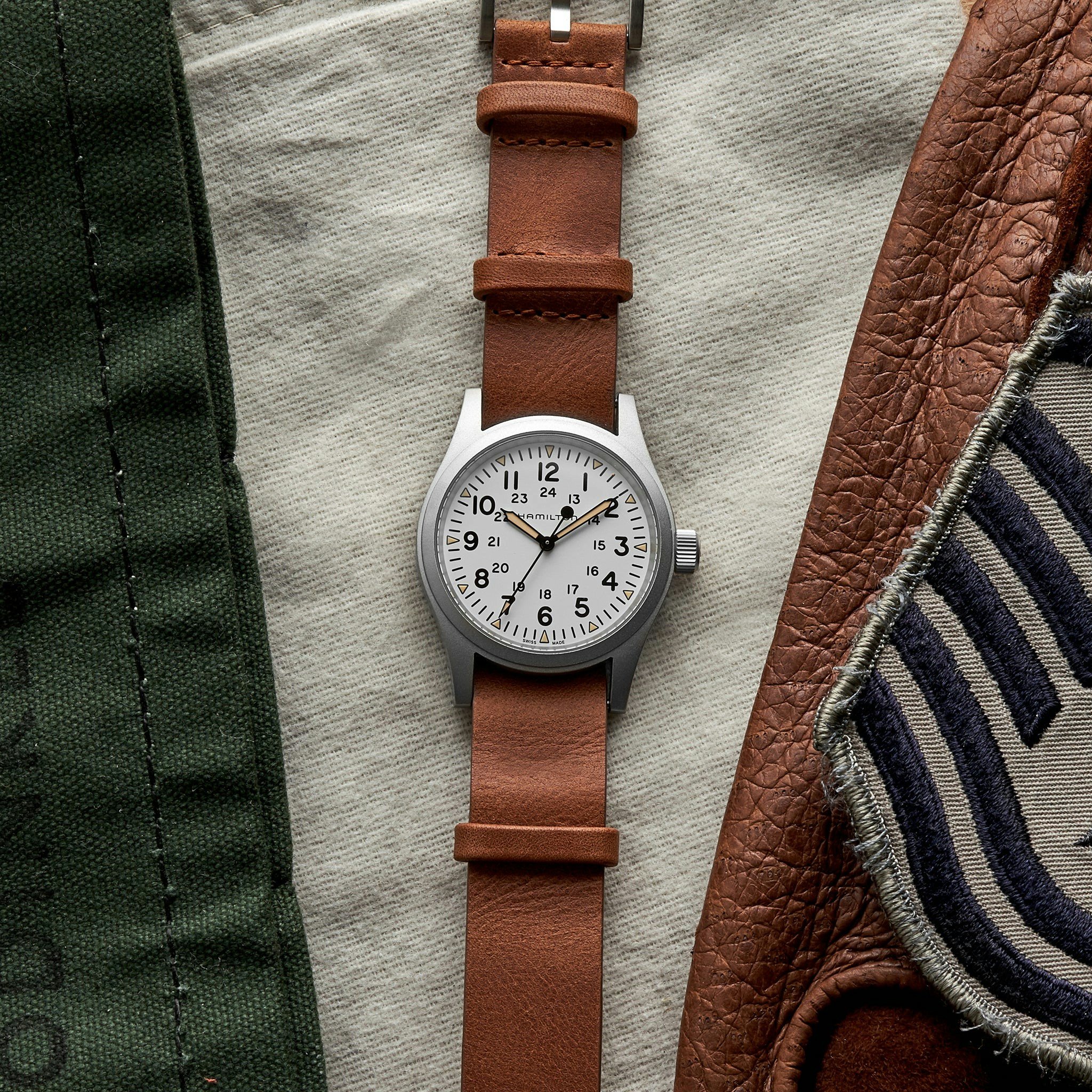 Hamilton Khaki Field Mechanical 38mm White Dial Hodinkee Shop