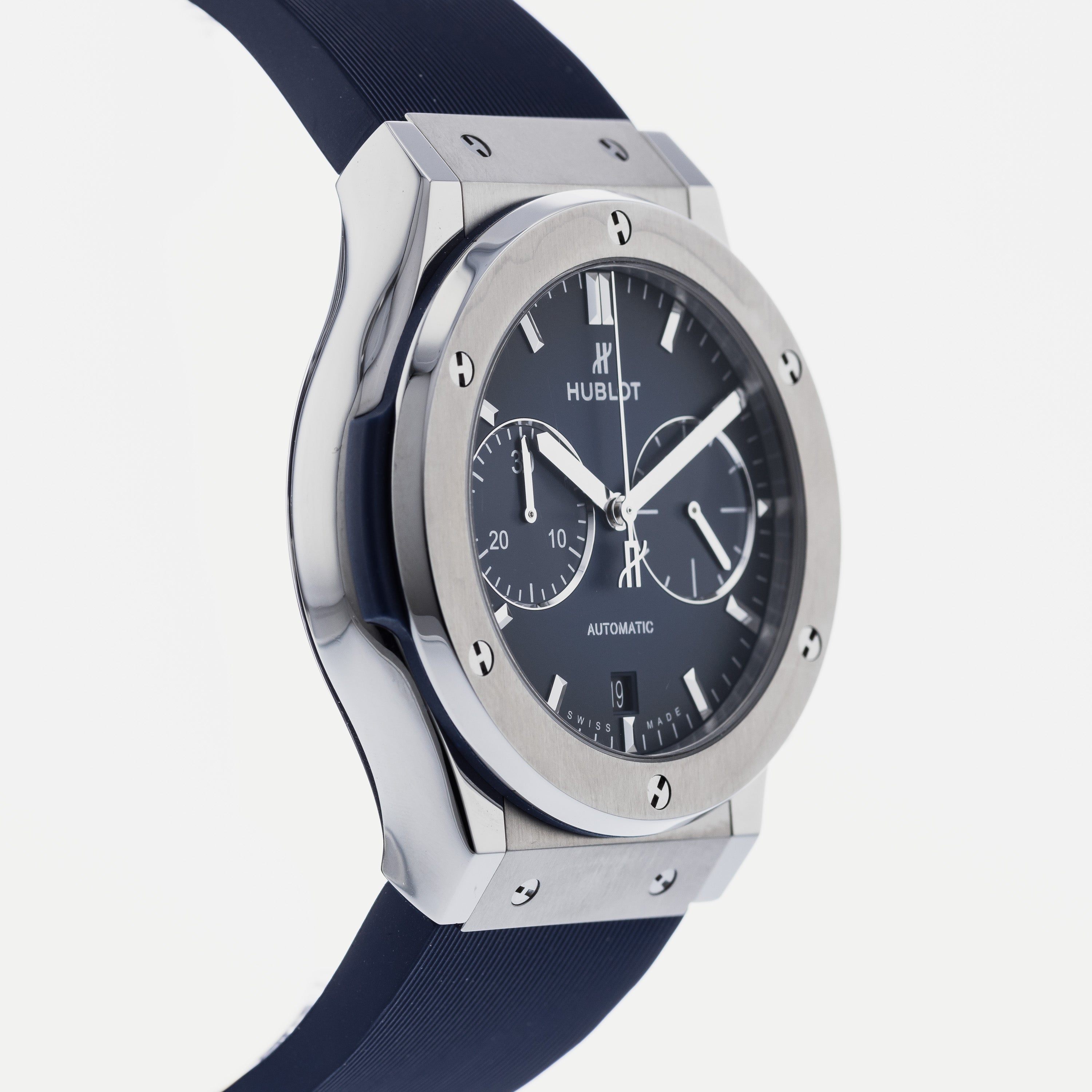 Hublot Classic Fusion Chronograph Titanium Deep Blue 521.NX.6670