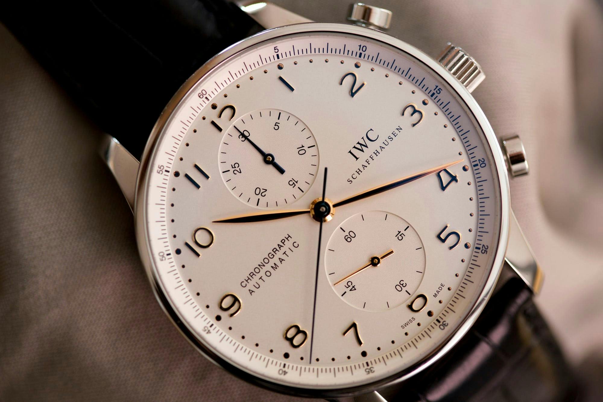 IWC Portuguese Chronograph IW3714-45 โ HODINKEE Shop