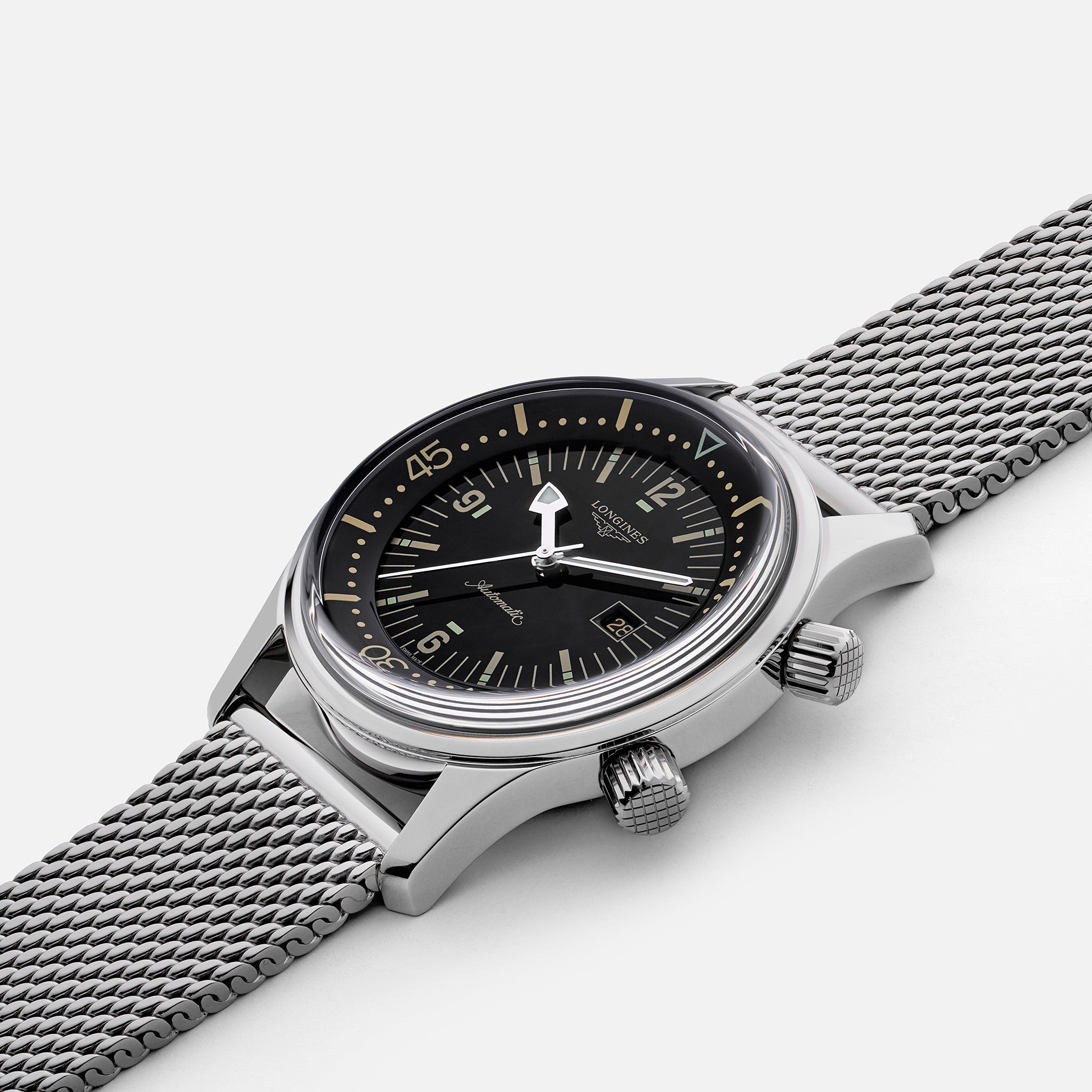 longines legend diver 36mm thickness