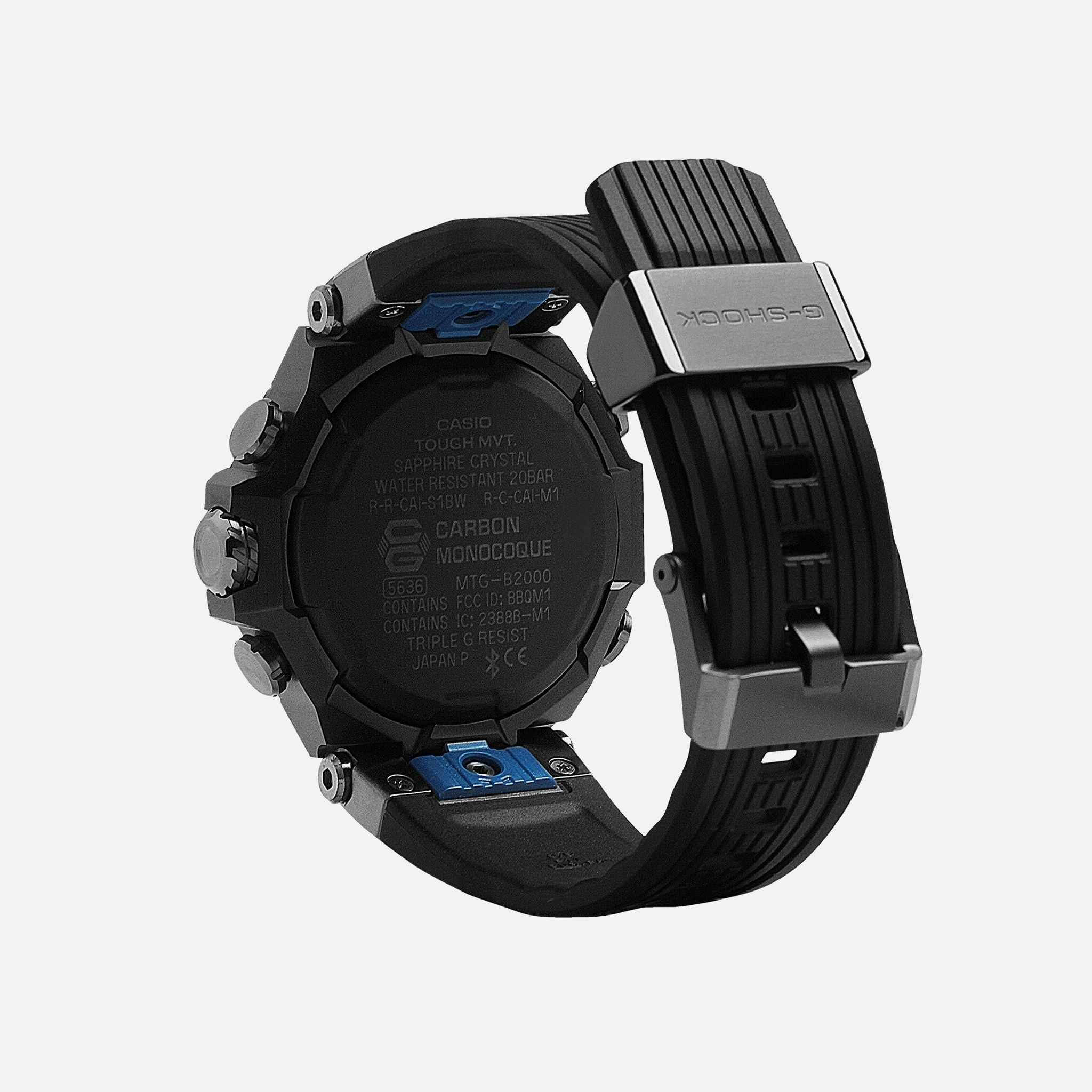 G Shock Mtg B00b 1a2 Dual Core Guard Blue Ip Bezel On Resin Strap Hodinkee Shop G Shock Mtg B00b 1a2 Dual Core Guard Blue Ip Bezel On Resin Strap Hodinkee Shop