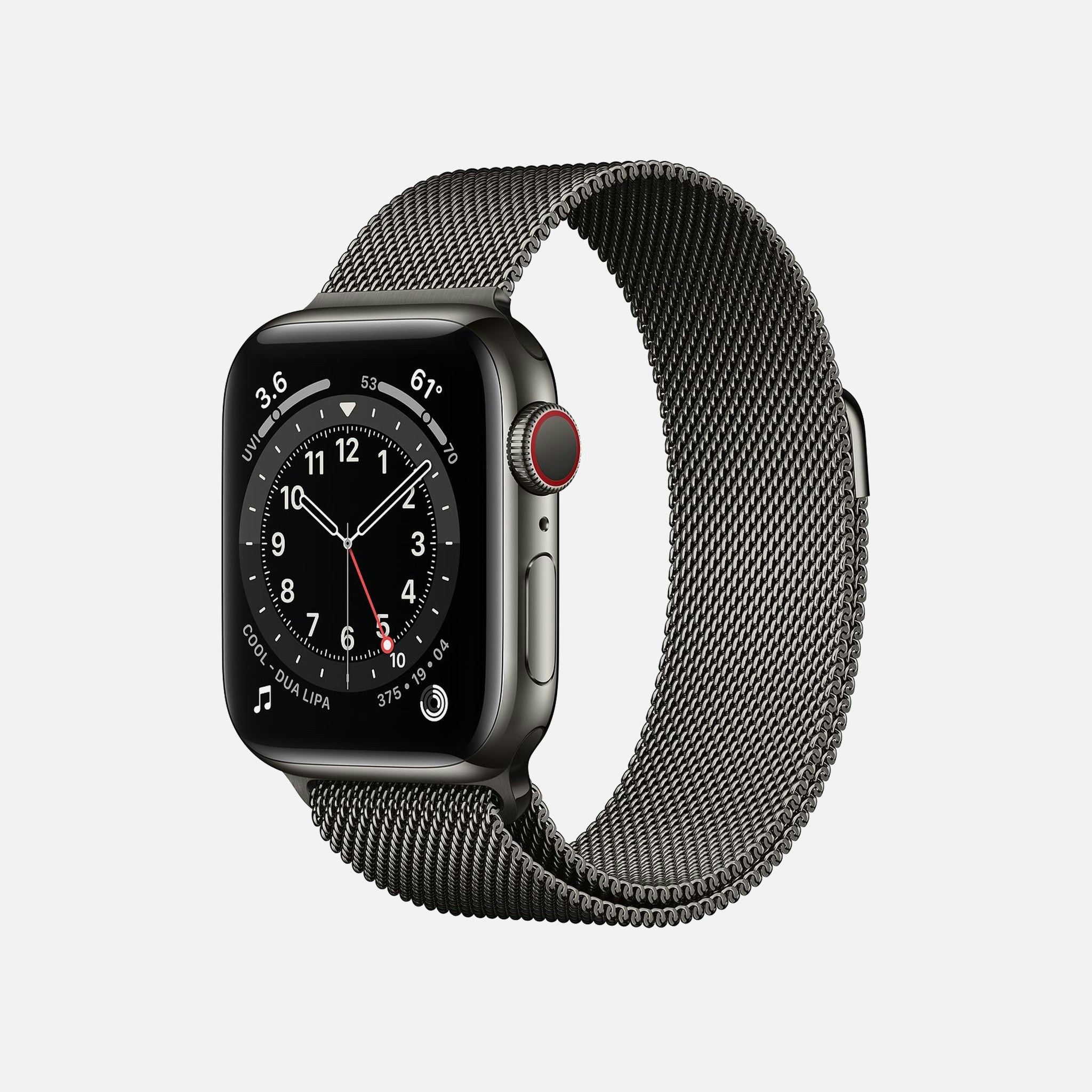 Apple Watch Series 6 Gps Cellular Graphite Stainless Steel Case 40mm With Graphite Milanese Loop Hodinkee Shop