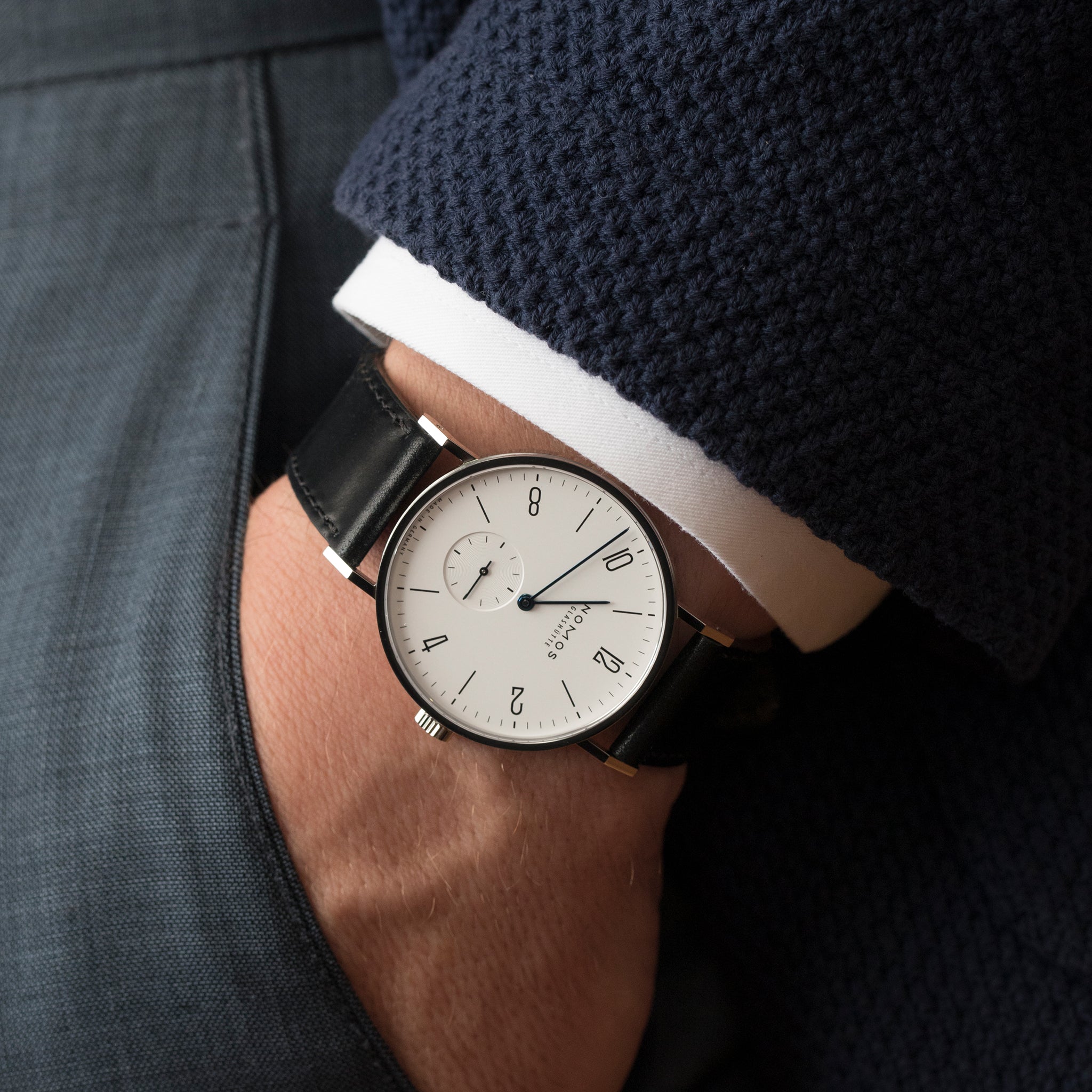 nomos on wrist