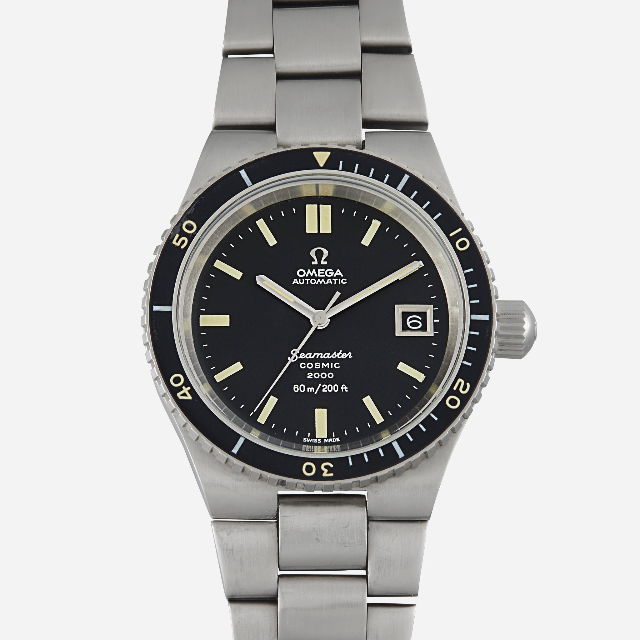 時計 Vintage OMEGA Seamaster Cosmic 2000 Dial 1970's Omega Seamaster Cosmic 2000 Vintage Retro Mens Dive
