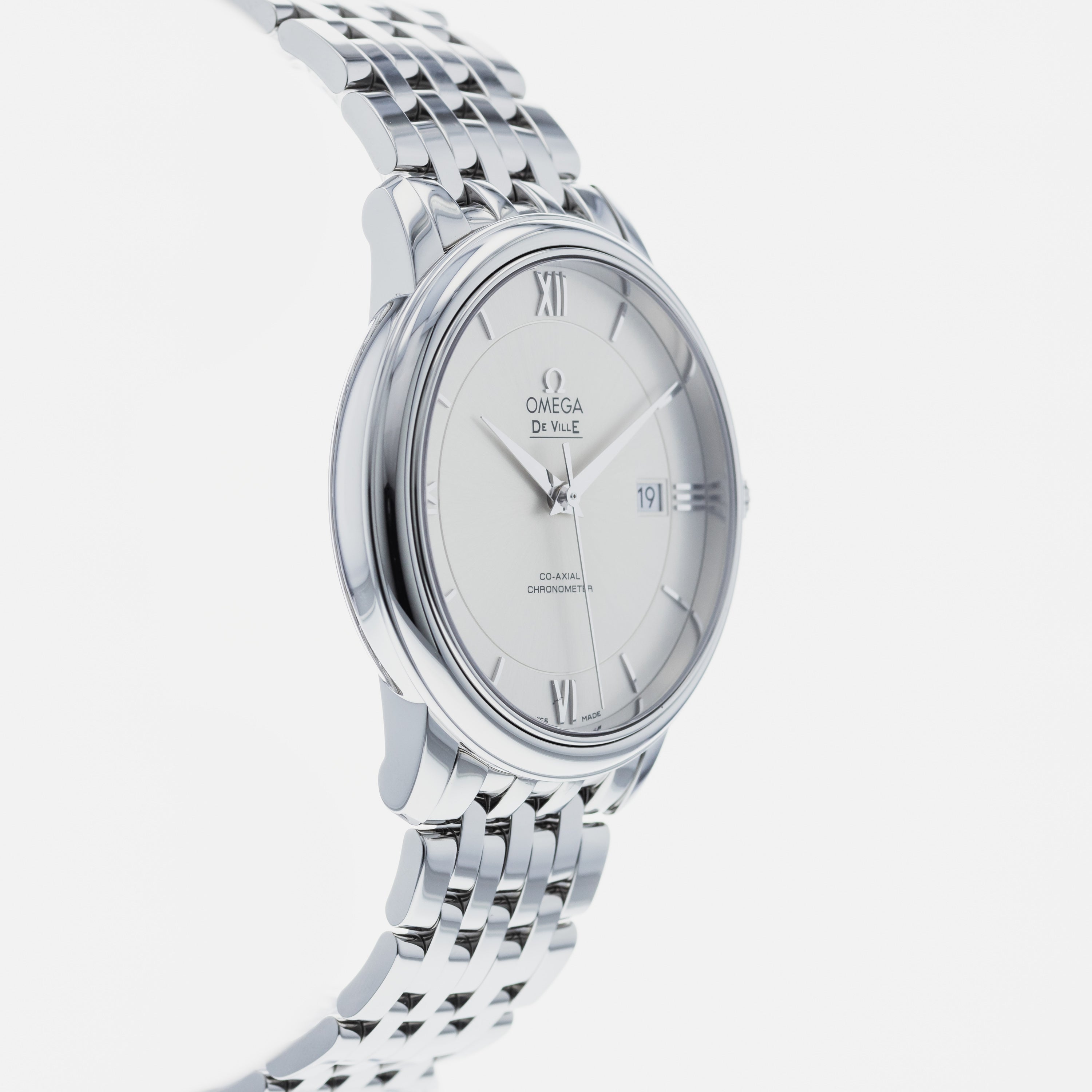 De Ville Prestige 41 mm, スティール - セドナゴールド レザー