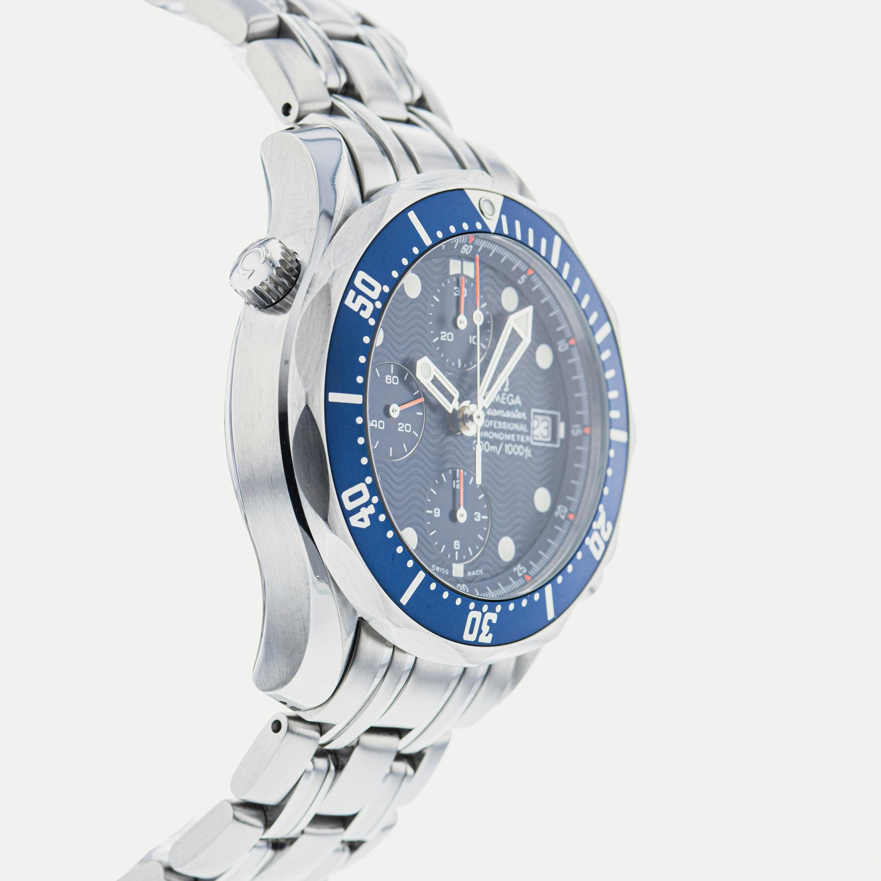 稼働 OMEGA Seamaster 腕時計 プッシュ式リューズ レザー スイス OMEGA - 稼働 OMEGA Seamaster 腕時計 プッシュ式リューズ レザー