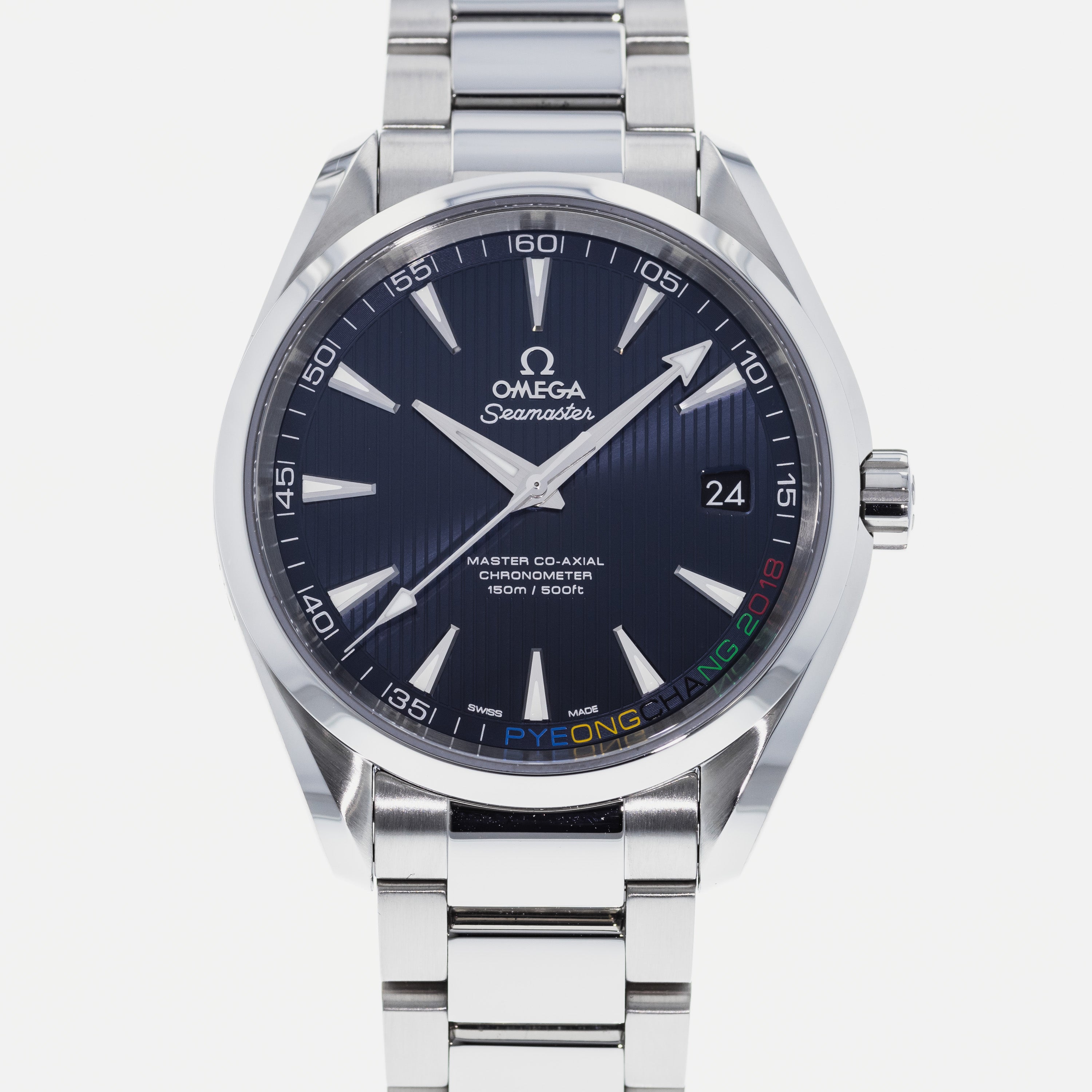 時計 OMEGA Seamaster Aqua Terra Si14 OMEGA Seamaster Aqua Terra Pyeongchang 2018 Winter Olympics