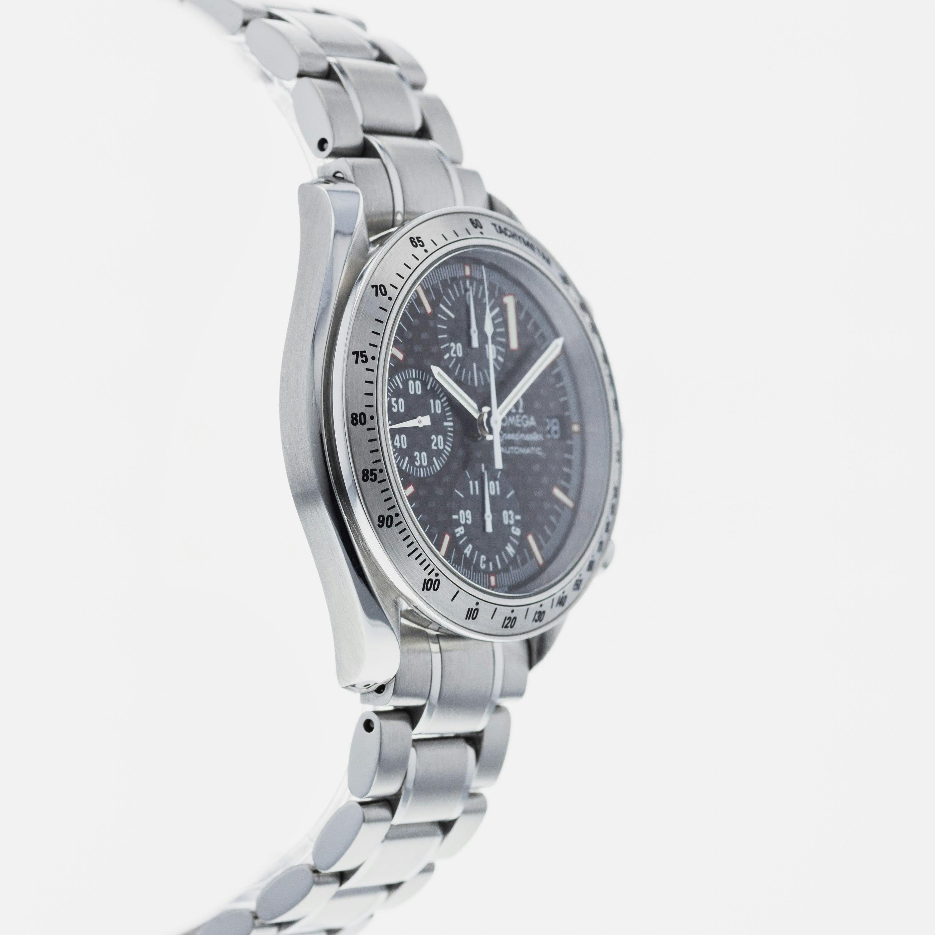 【美品OH済】OMEGA Speedmaster 3513.50 即決可 OMEGA Speedmaster Date Michael Schumacher Racing Chronograph