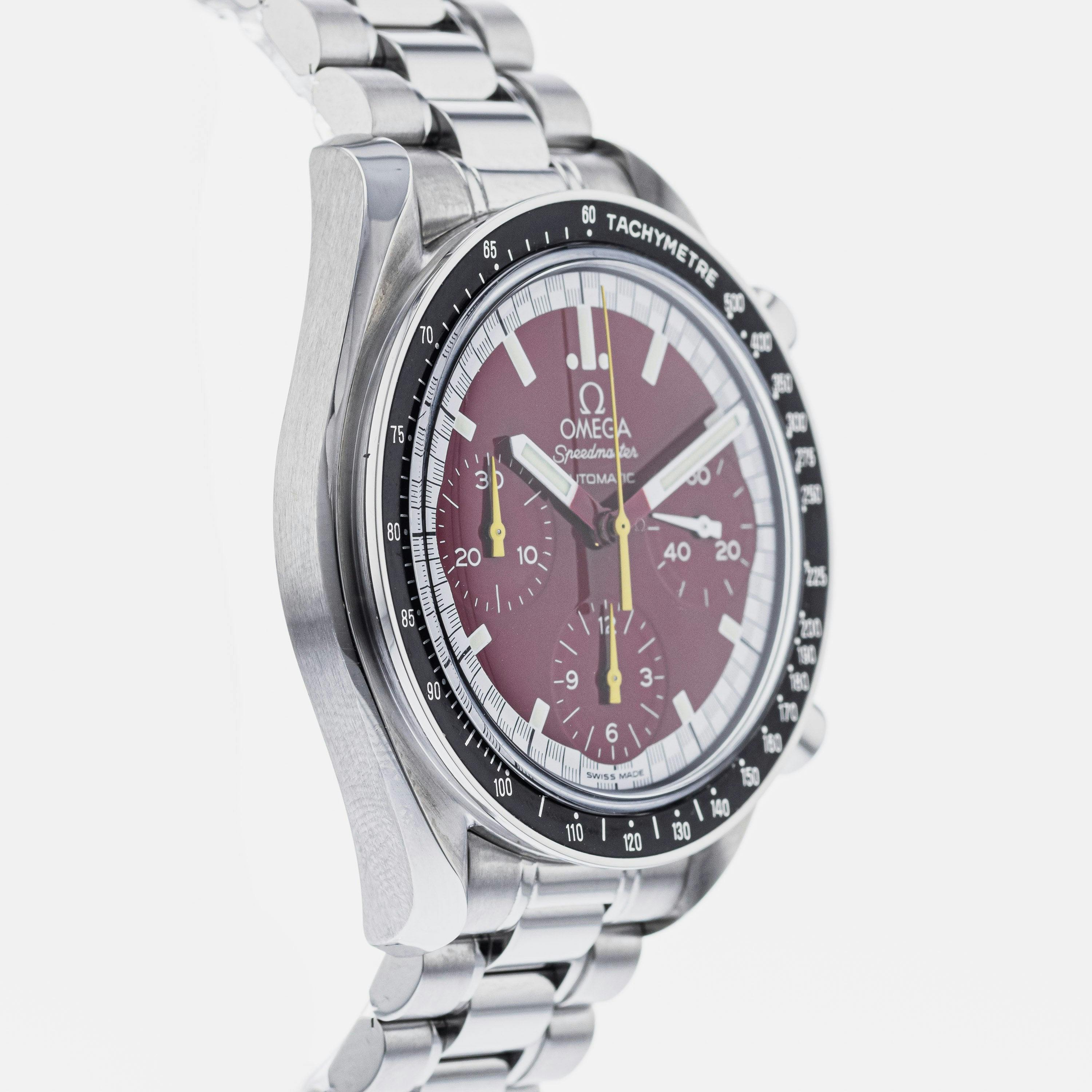 J*️様 OMEGA 3510.50 Speedmaster 2022.5月OH OMEGA Speedmaster Reduced Michael Schumacher 3510.61.00 – HODINKEE