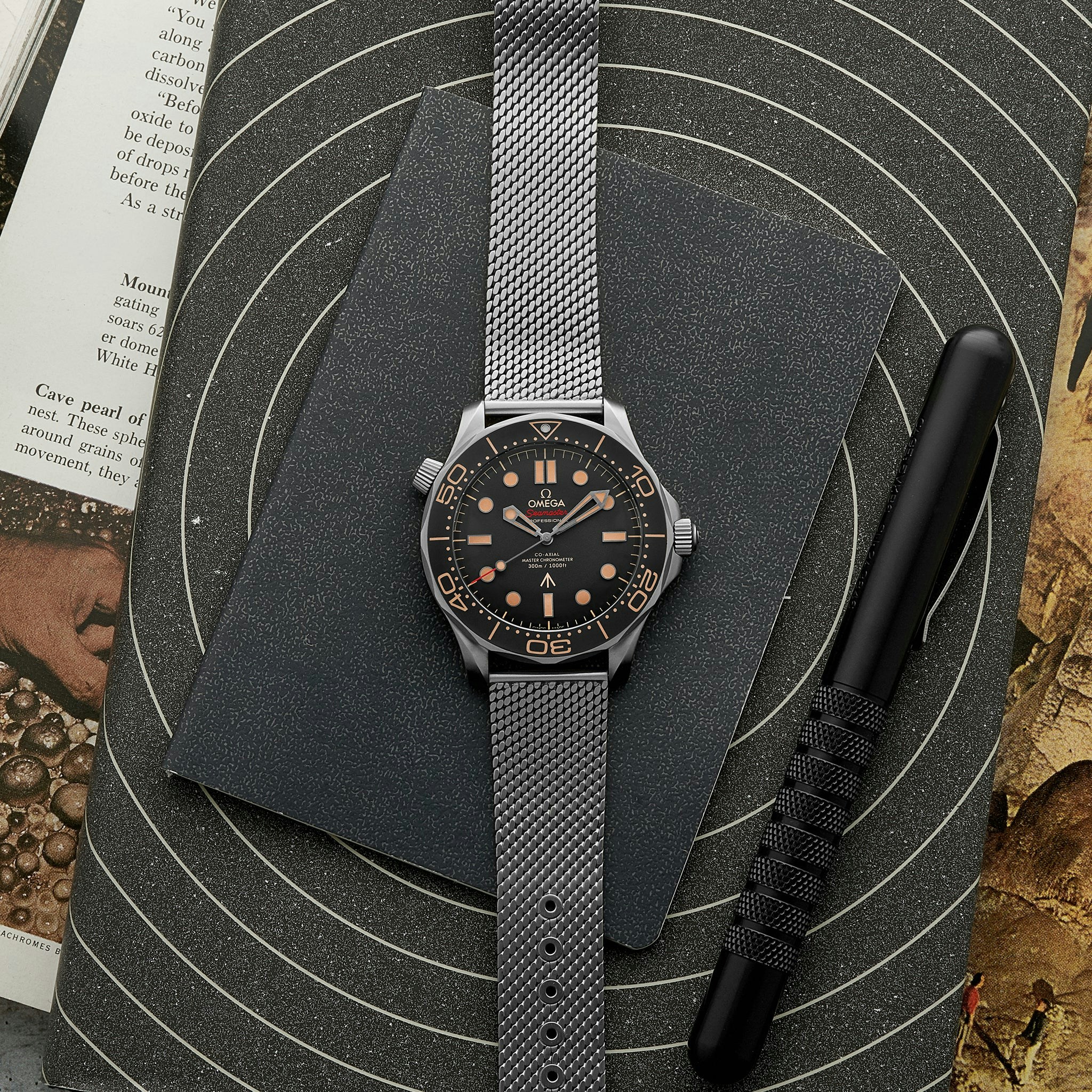 Omega Seamaster Diver 300m Co Axial Master Chronometer 42mm Titanium 007 Edition On Bracelet Hodinkee Shop