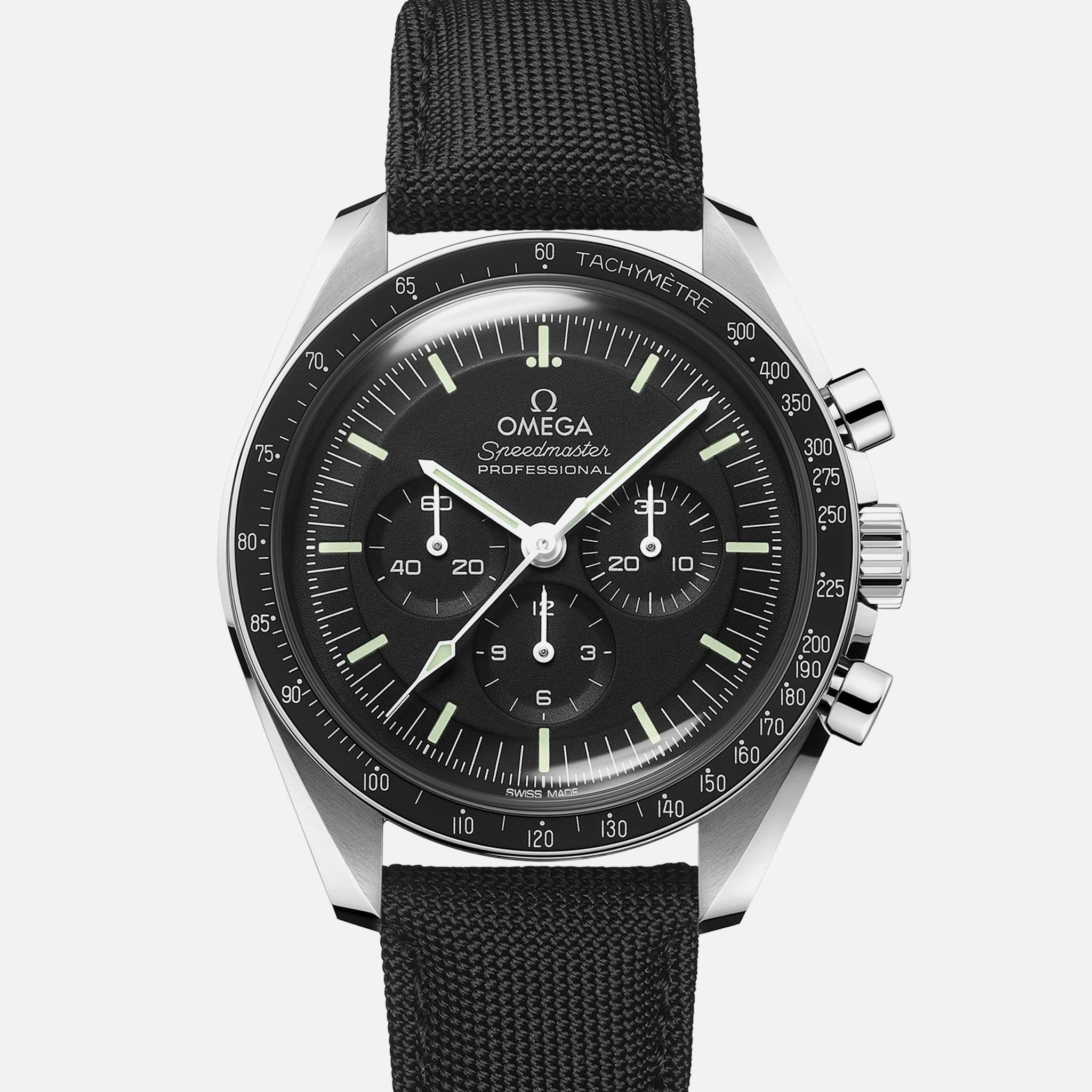 OMEGA Speedmaster Moonwatch Professional Co‚ÄëAxial Master Chronometer  Chronograph 42mm Hesalite Crystal On Strap With Caliber 3861 – HODINKEE Shop