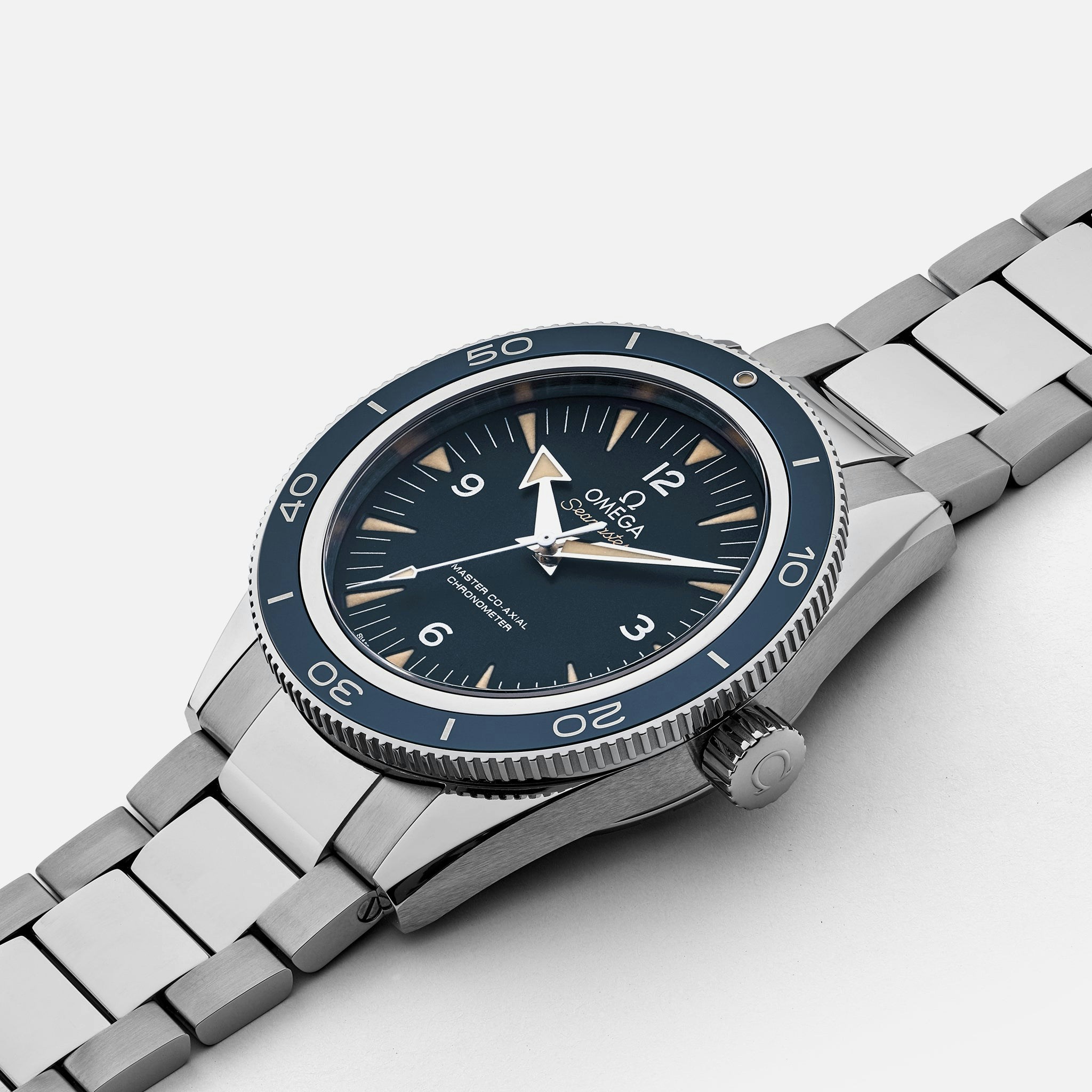 Omega Seamaster 300 Master Co Axial 41mm Titanium Blue Dial On Bracelet Hodinkee Shop