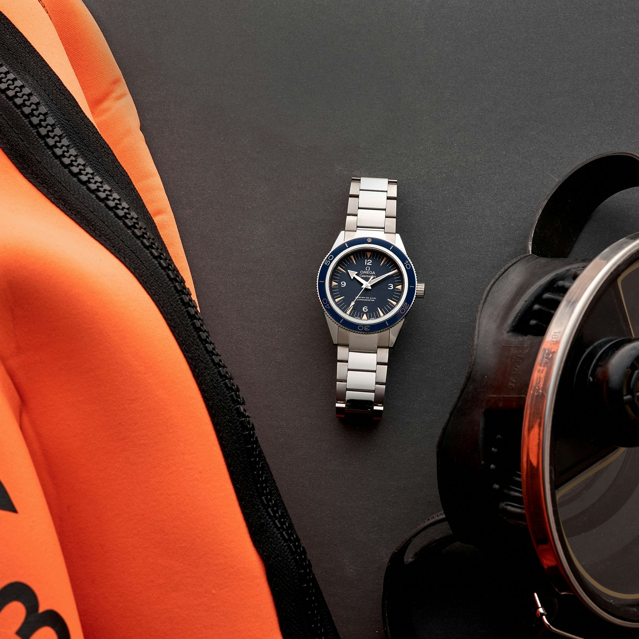 Omega Seamaster 300 Master Co Axial 41mm Titanium Blue Dial On Bracelet Hodinkee Shop