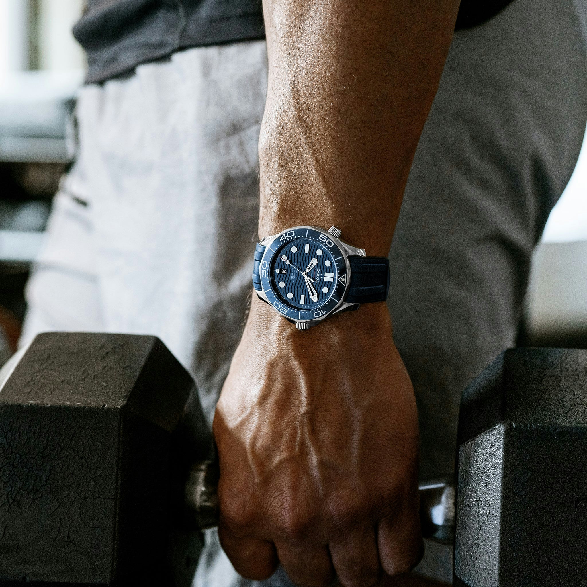 Omega Seamaster Diver 300m Co Axial Master Chronometer 42mm Blue Dial On Rubber Strap Hodinkee Shop