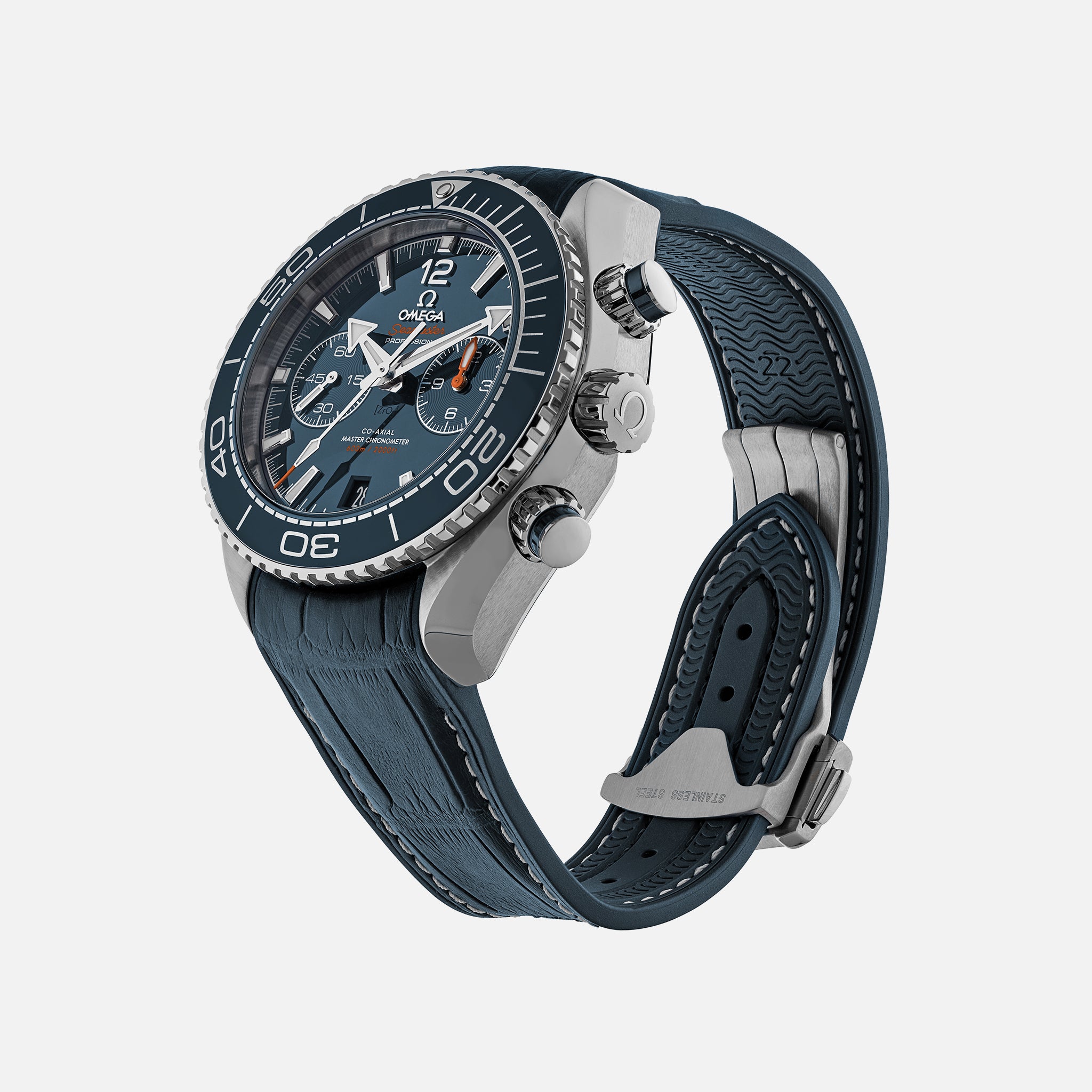 omega seamaster chronograph rubber strap