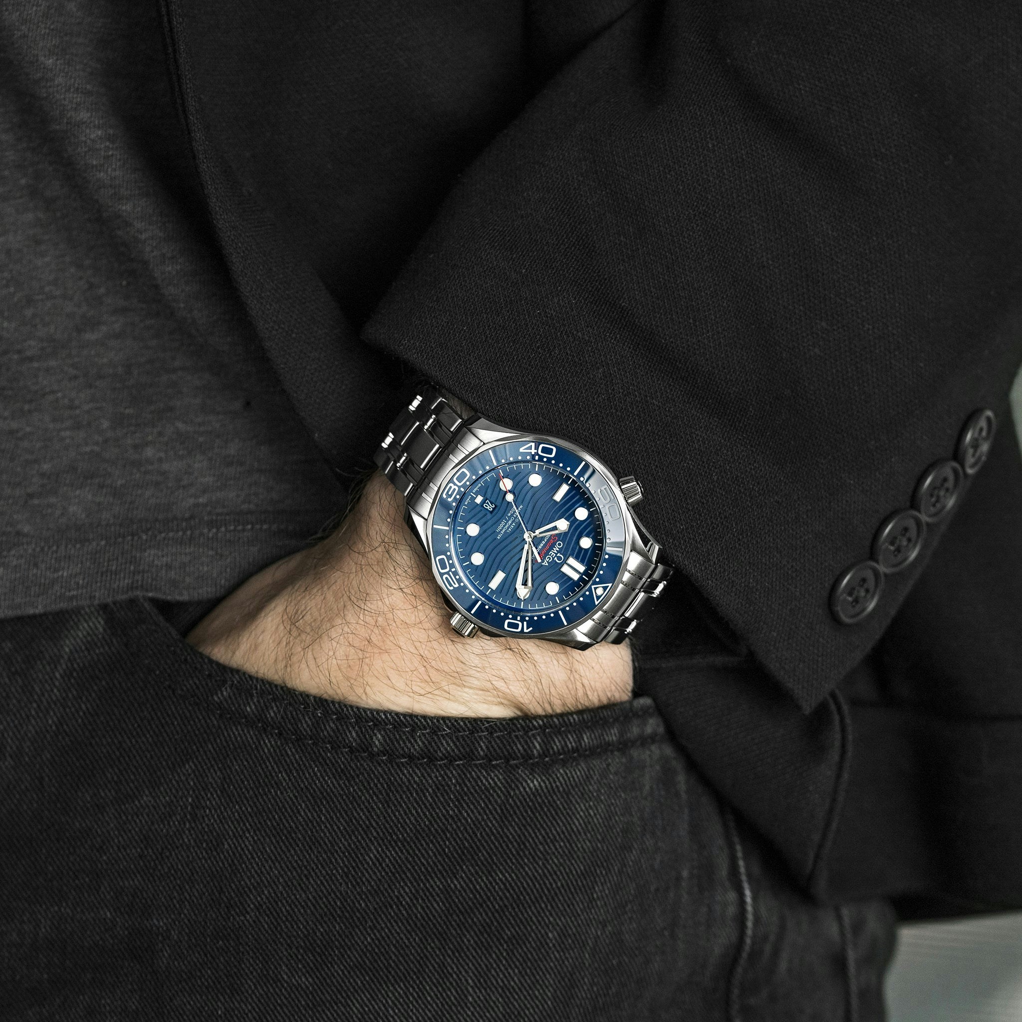 Seamaster Diver 300m Co Axial Master Chronometer 42mm Blue Dial On Bra Hodinkee Shop