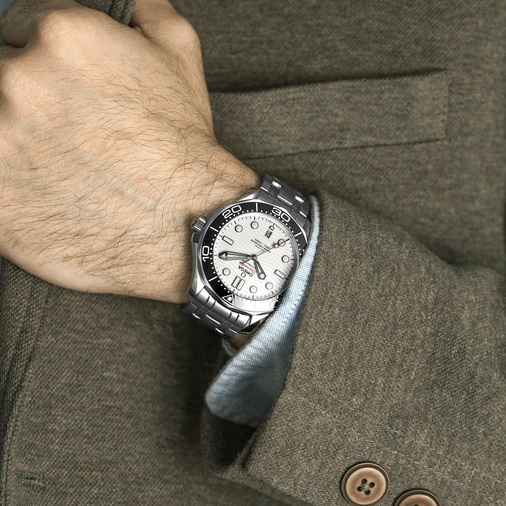 Omega Seamaster Diver 300m Co Axial Master Chronometer 42mm White Dial On Bracelet Hodinkee Shop