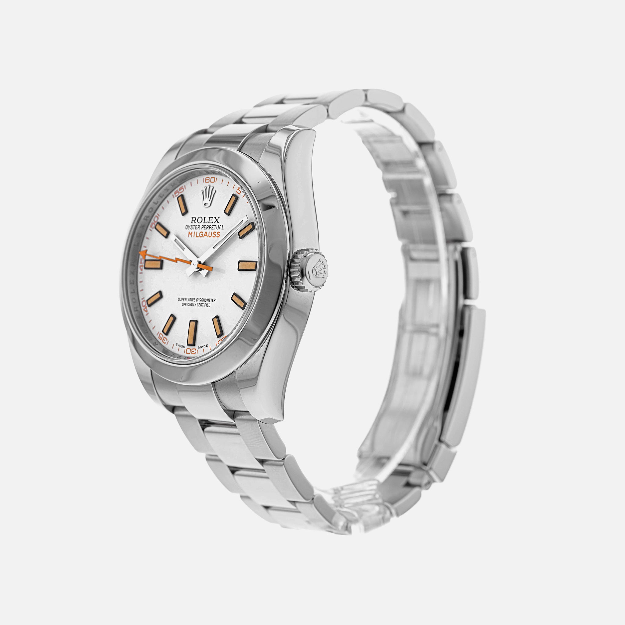 Rolex Milgauss 116400 With White Dial