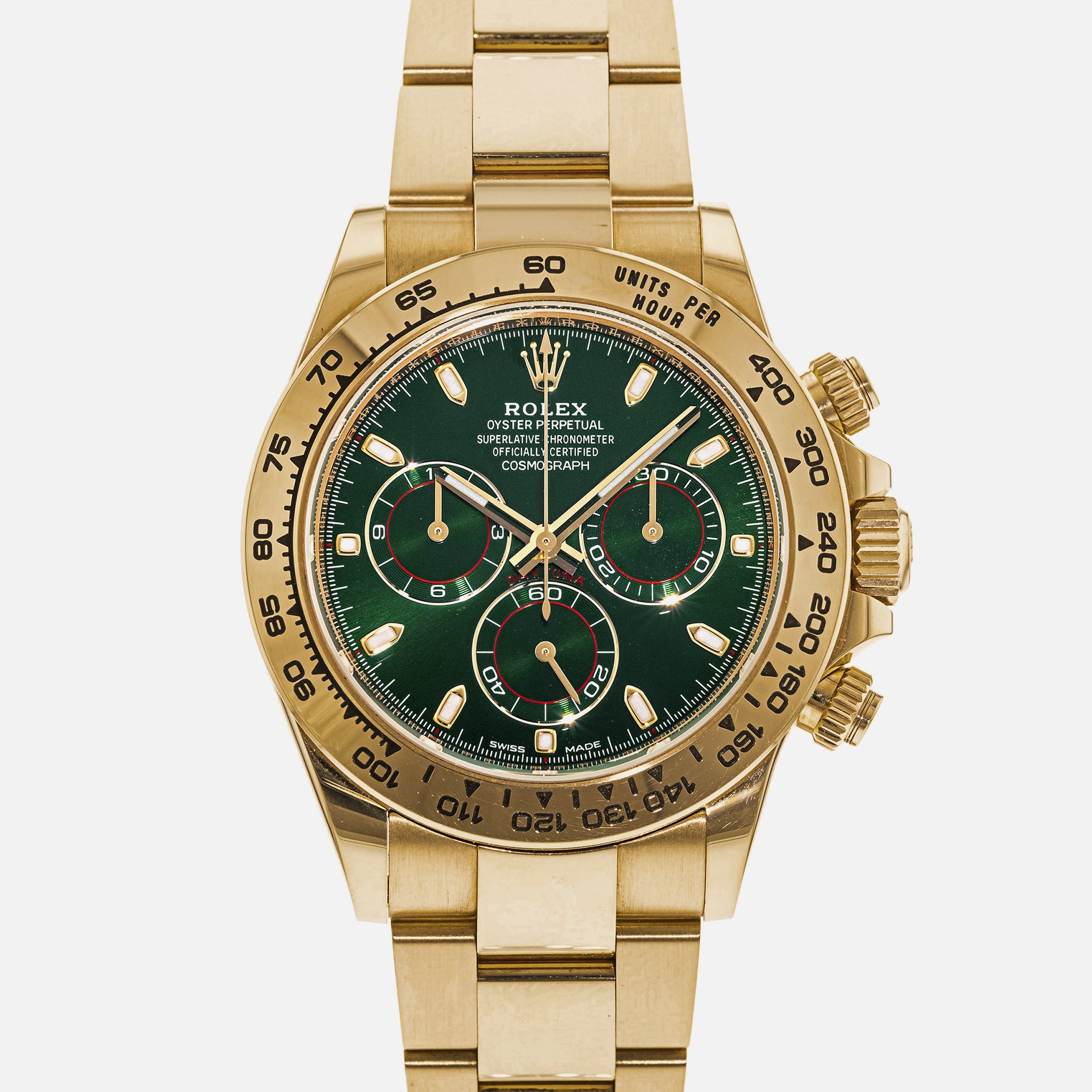 Rolex Cosmograph Daytona Ref. 116508 With Green Dial In 18k Yellow Gold