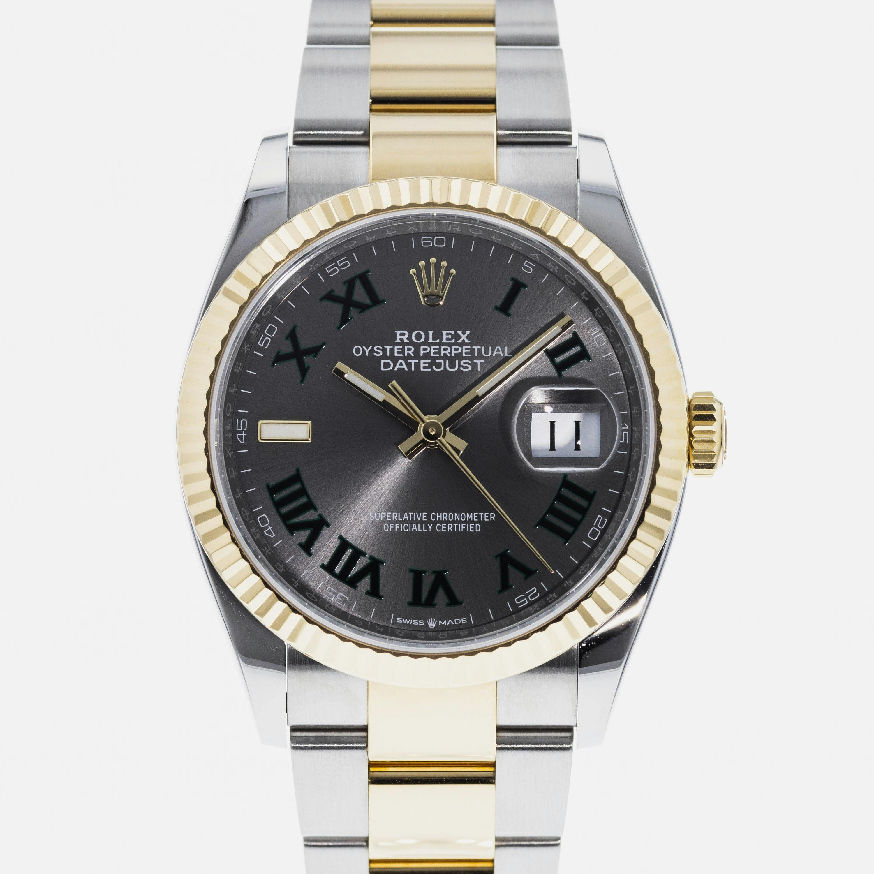 ロレックス 楽天市場】ROLEX （ロレックス） デイトジャスト 36 126233 オリーブ