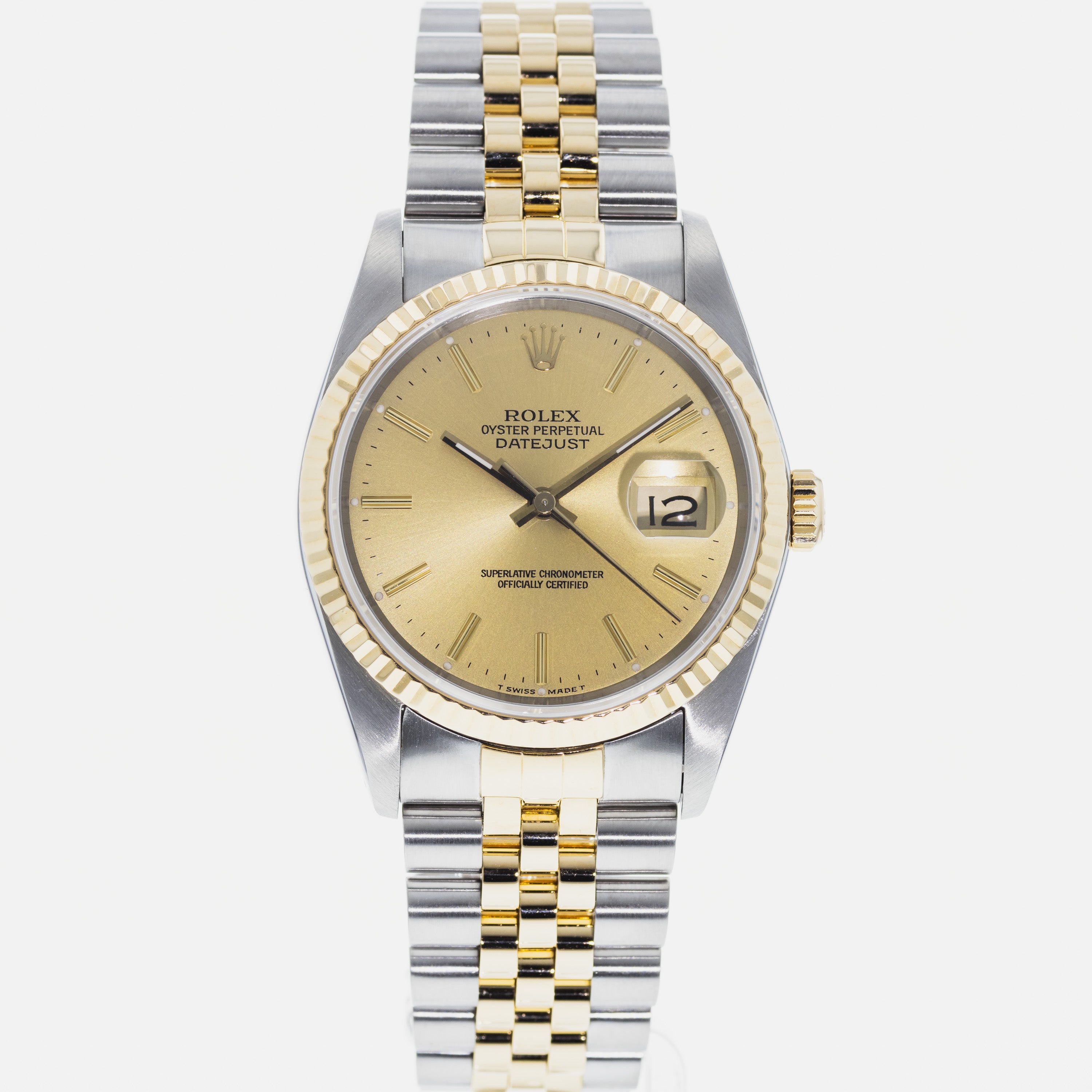 Rolex Two-Tone Diamond Dial Datejust Ref 16233 X394236