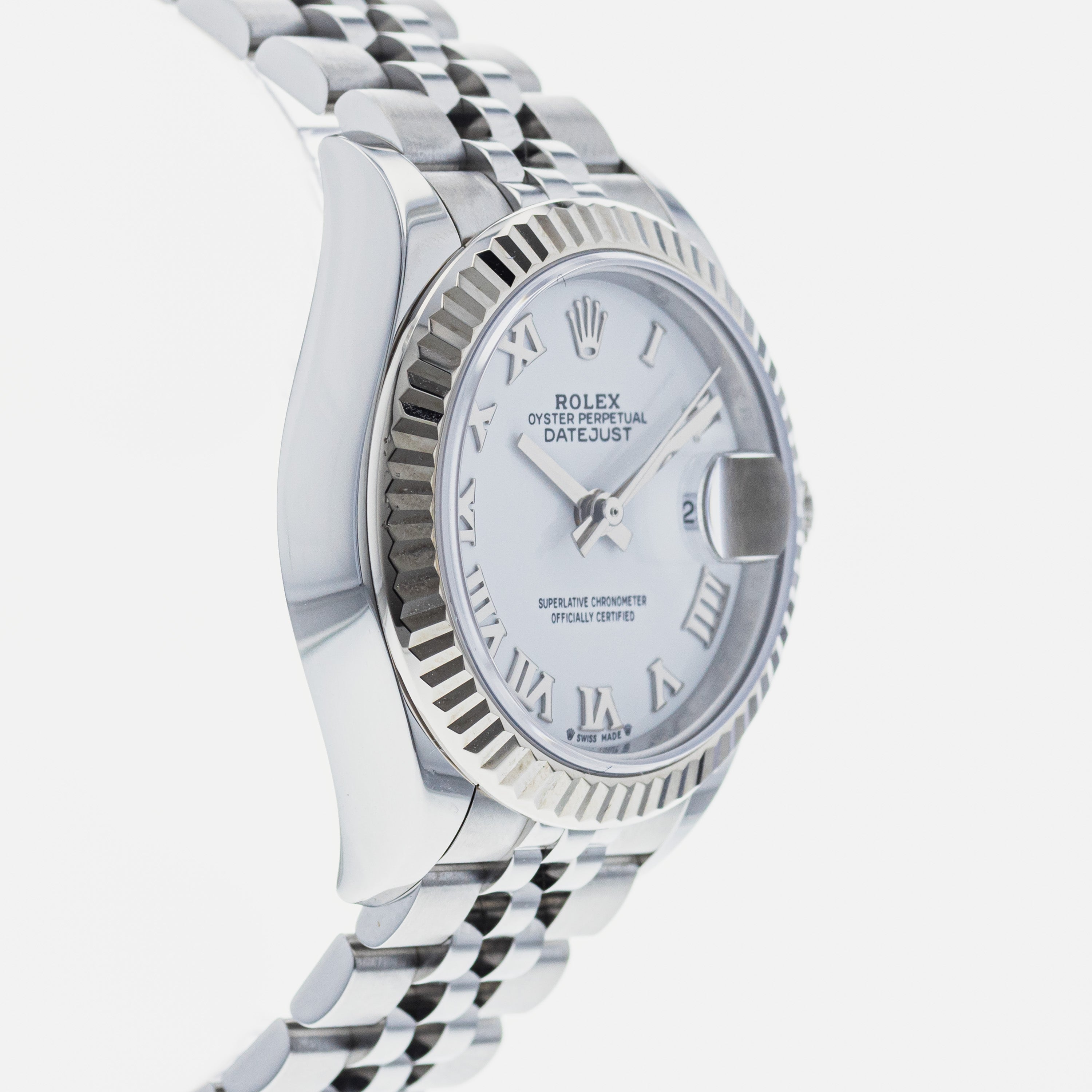 Rolex 279174 pij Datejust Lady 28 (SS|Fluted Bez|Jubilee) Watch