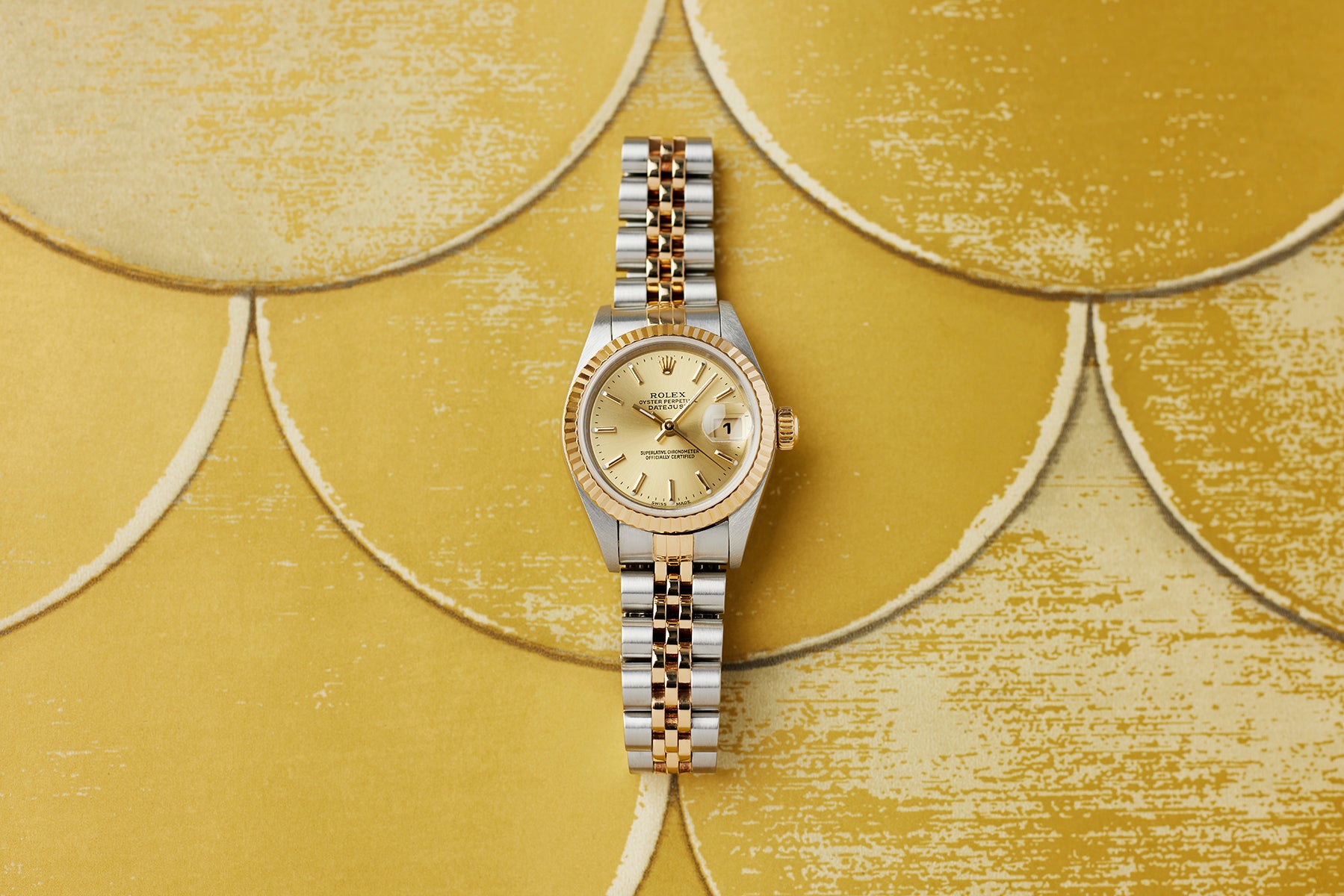 ROLEX DATEJUST 79173 3コマ 79173 Rolex Lady-Datejust 26 Grey Diamond Dial Womens Watch