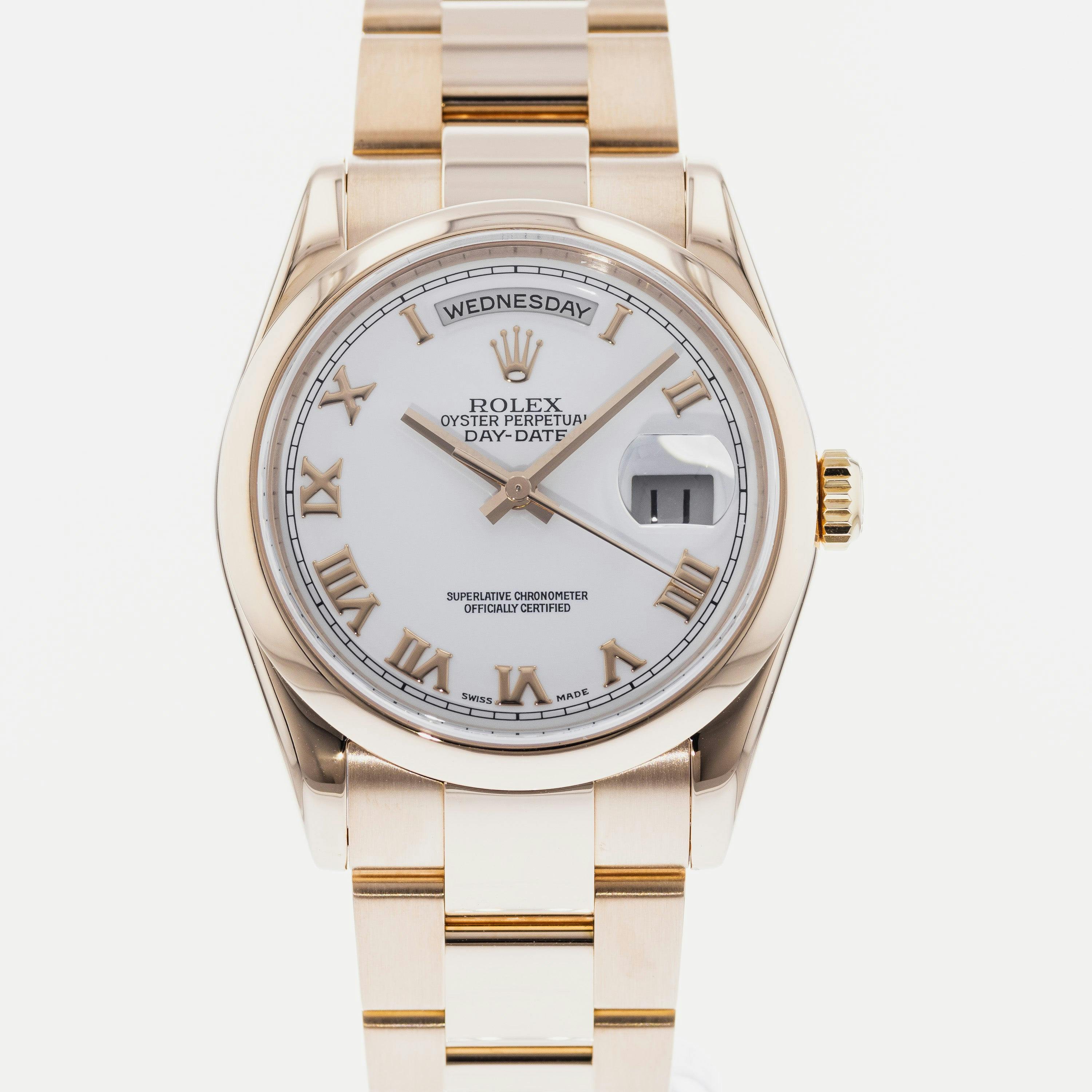 Rolex Day-Date 36 Everose 118205 – HODINKEE Shop