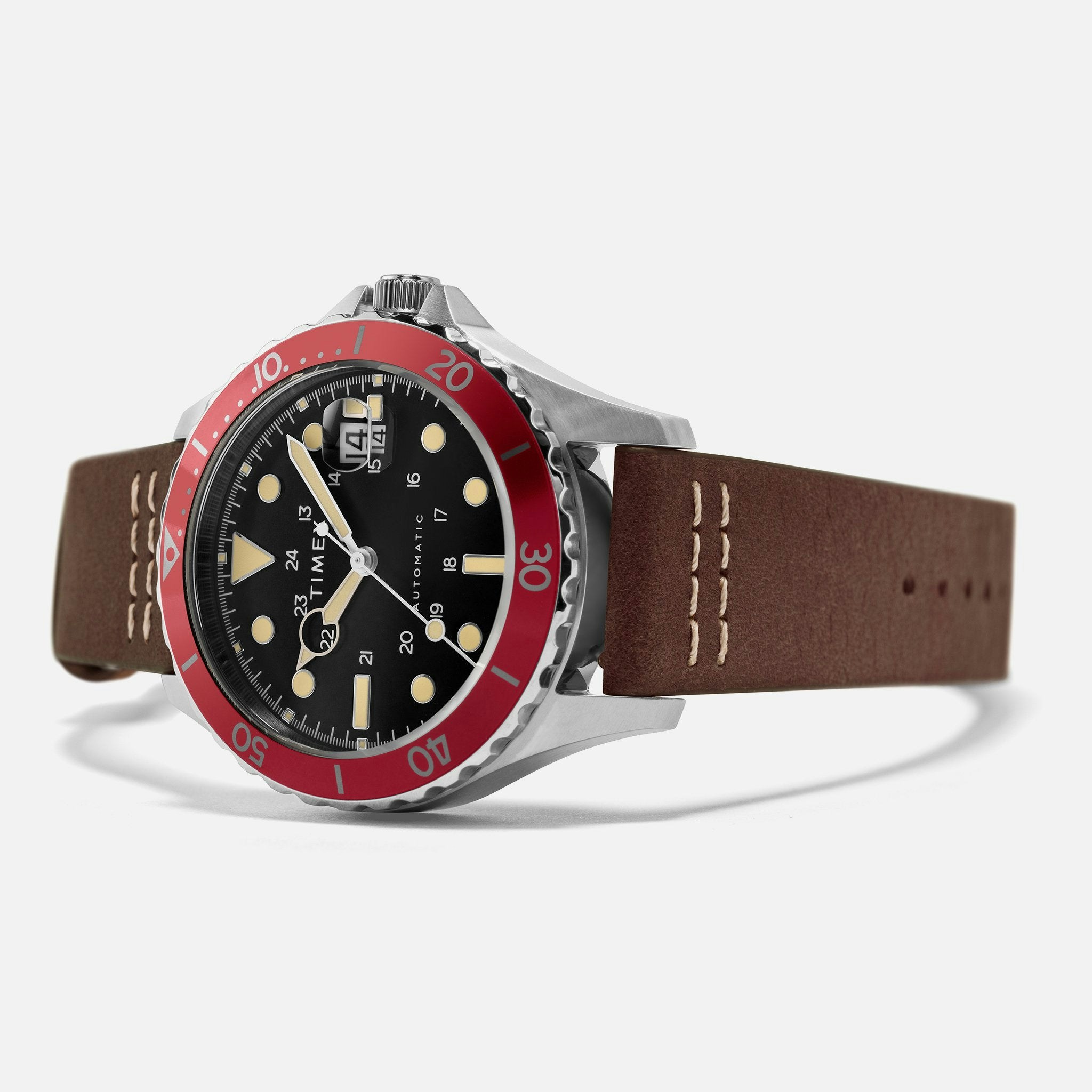 Timex Navi Xl Automatic 41mm Leather Strap Watch Hodinkee Shop